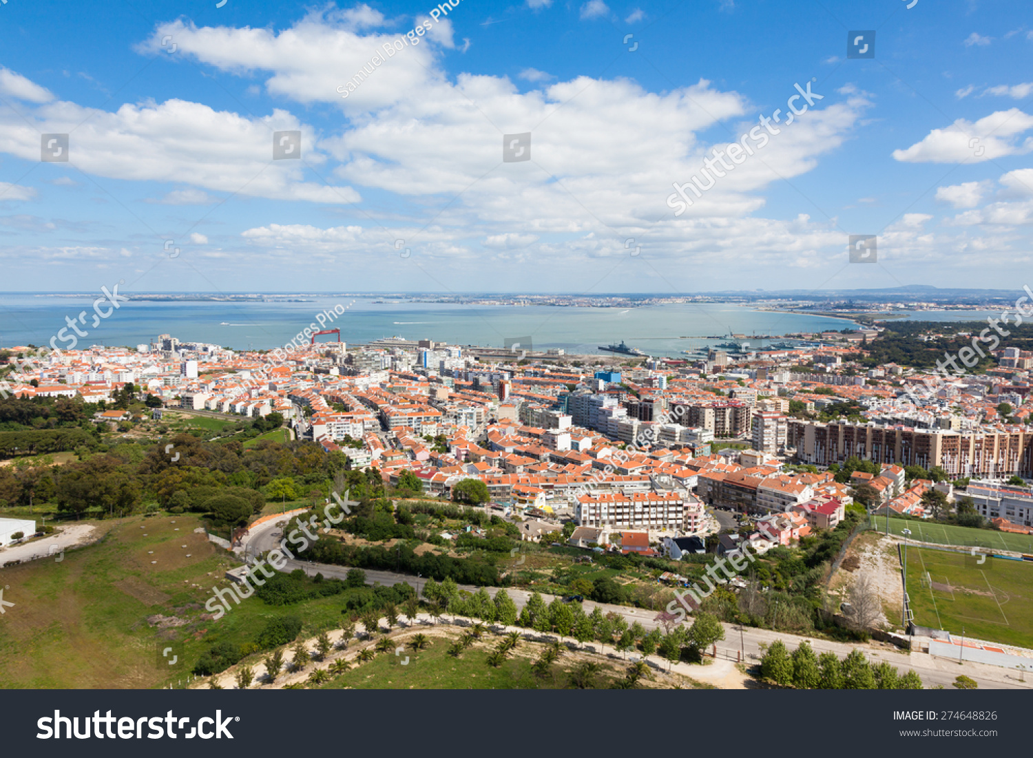 Aerial View Almada Rooftop Christo Rei Stock Photo 274648826 Shutterstock