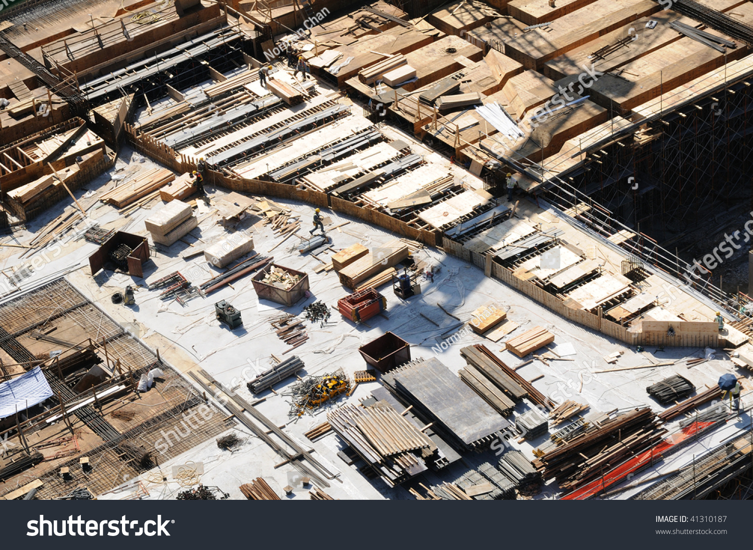 Aerial View Construction Site Stock Photo 41310187 Shutterstock