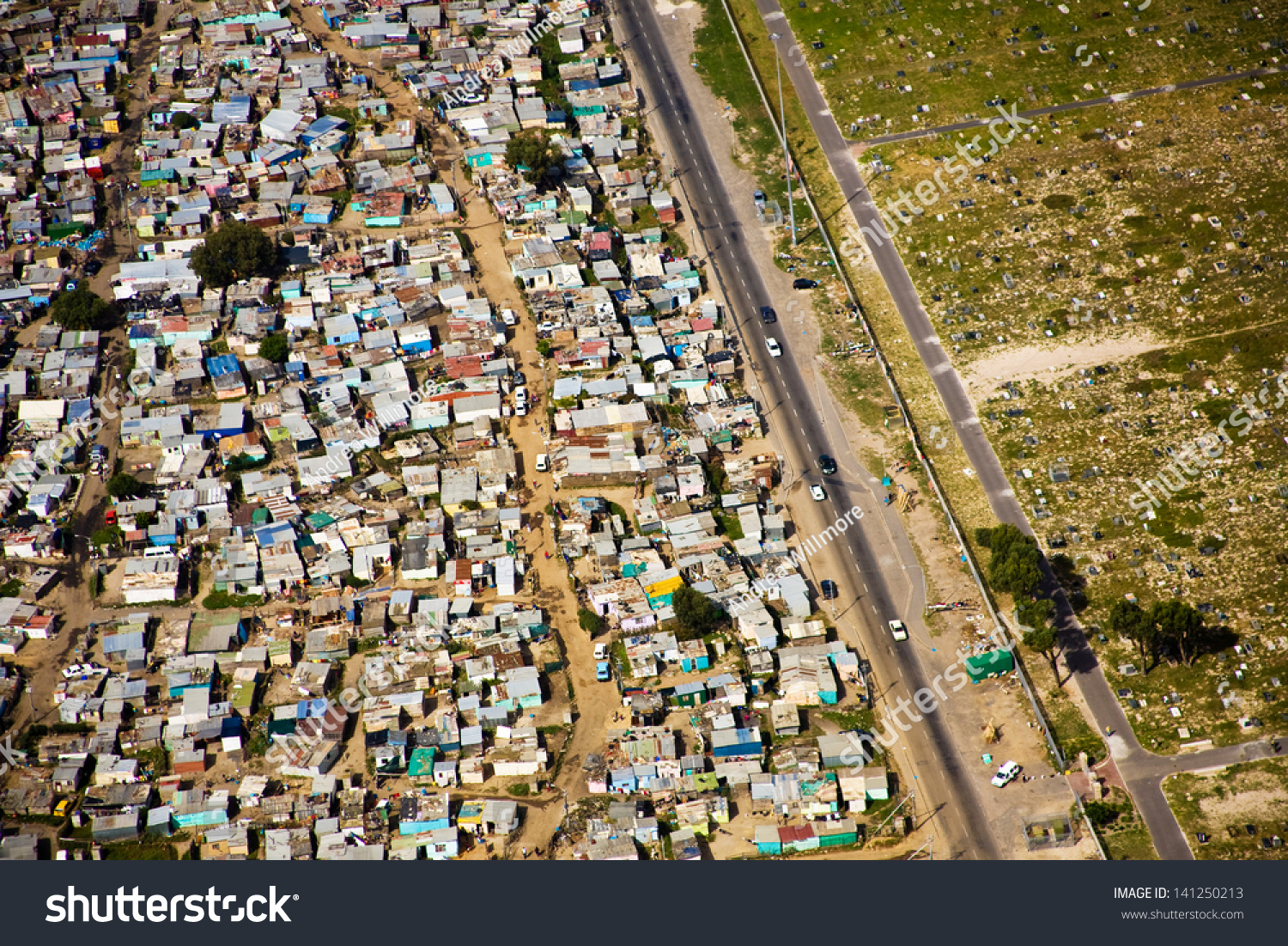 Aerial View Informal Settlements Cape Flats Stock Photo 141250213 