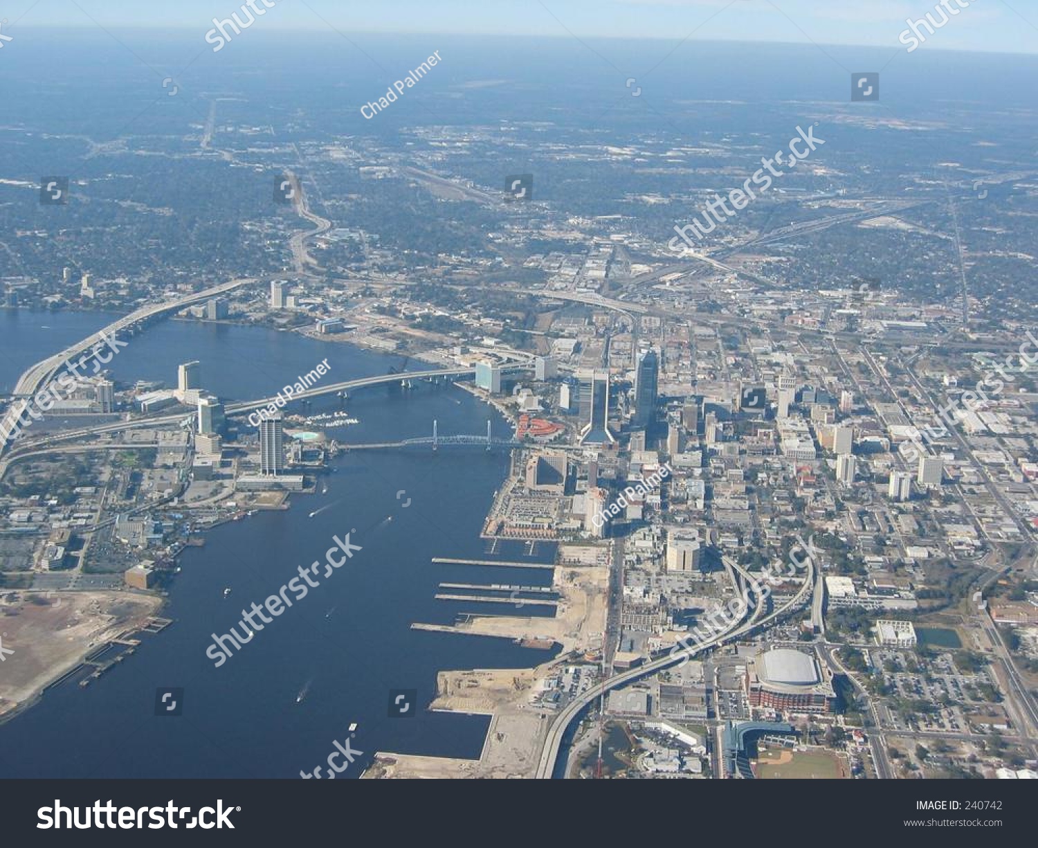 Aerial View Of Jacksonvillefl Stock Photo 240742 Shutterstock