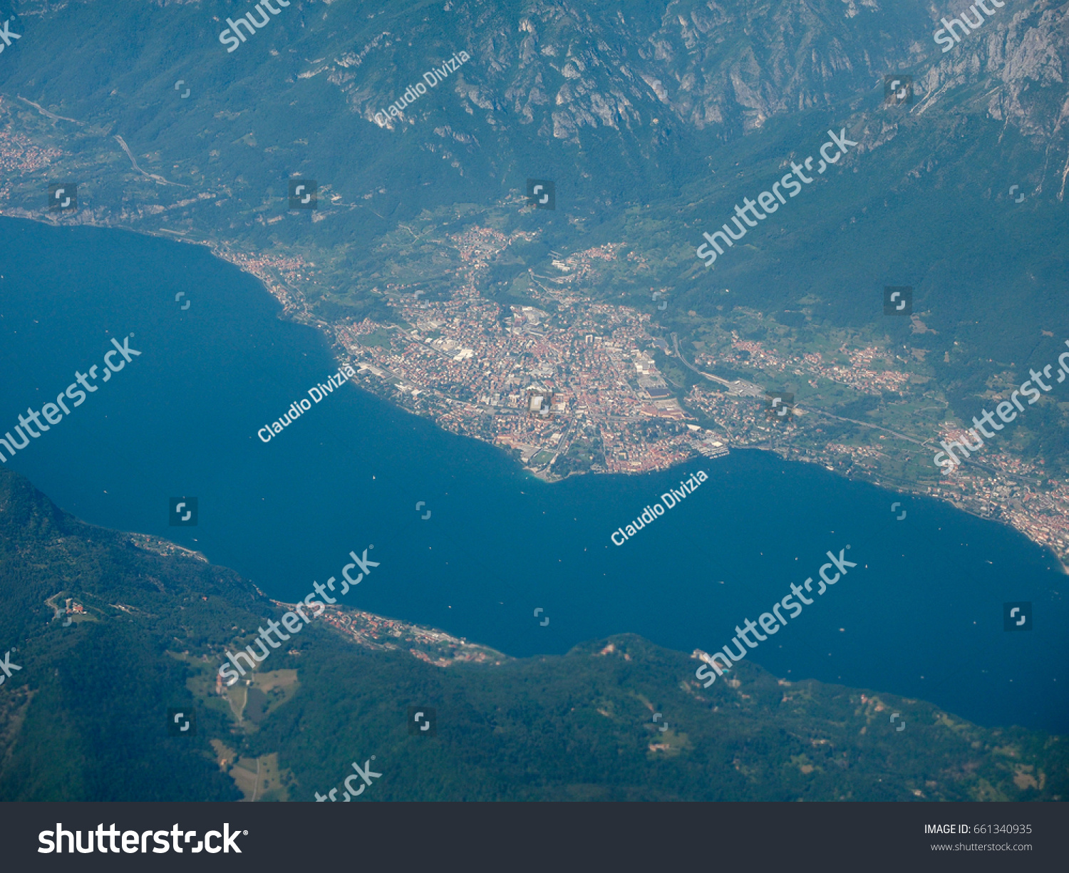 Aerial View Lake Como Italy Stock Photo 661340935 Shutterstock