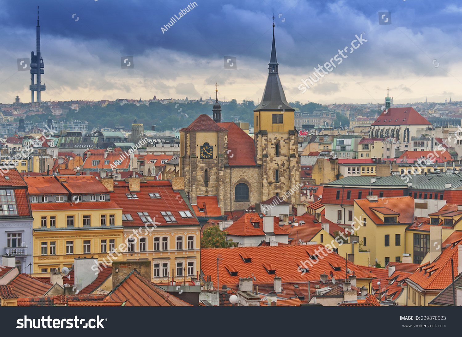 Aerial View Of Prague From Prague Castle Aerial View Of Prague From Prague Castle Prague