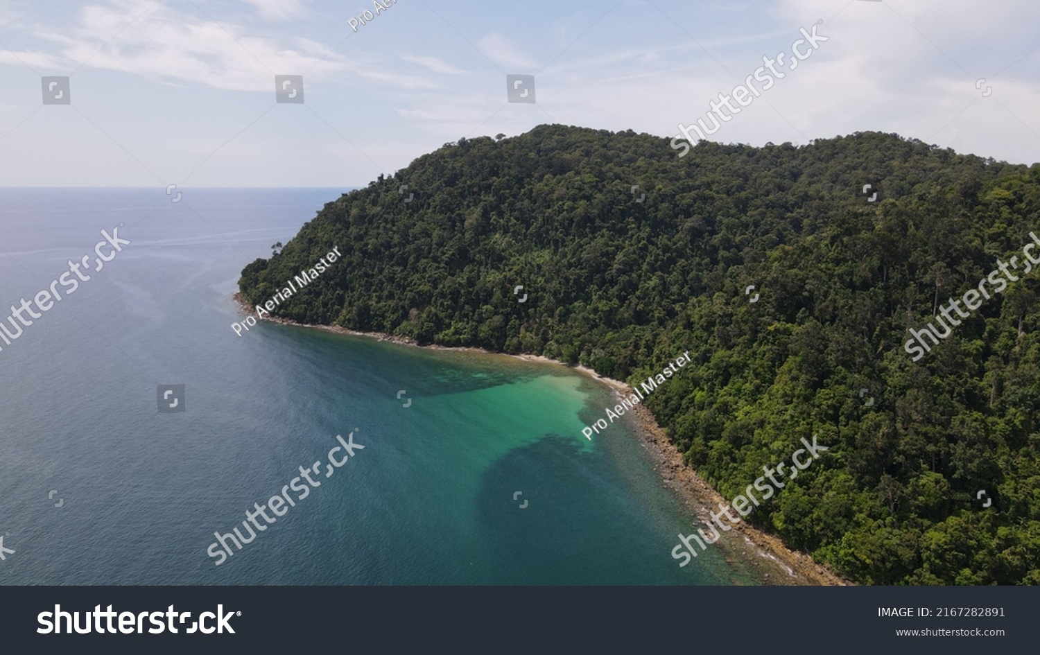 Aerial View Manukan Mamutik Sapi Islands Stock Photo 2167282891