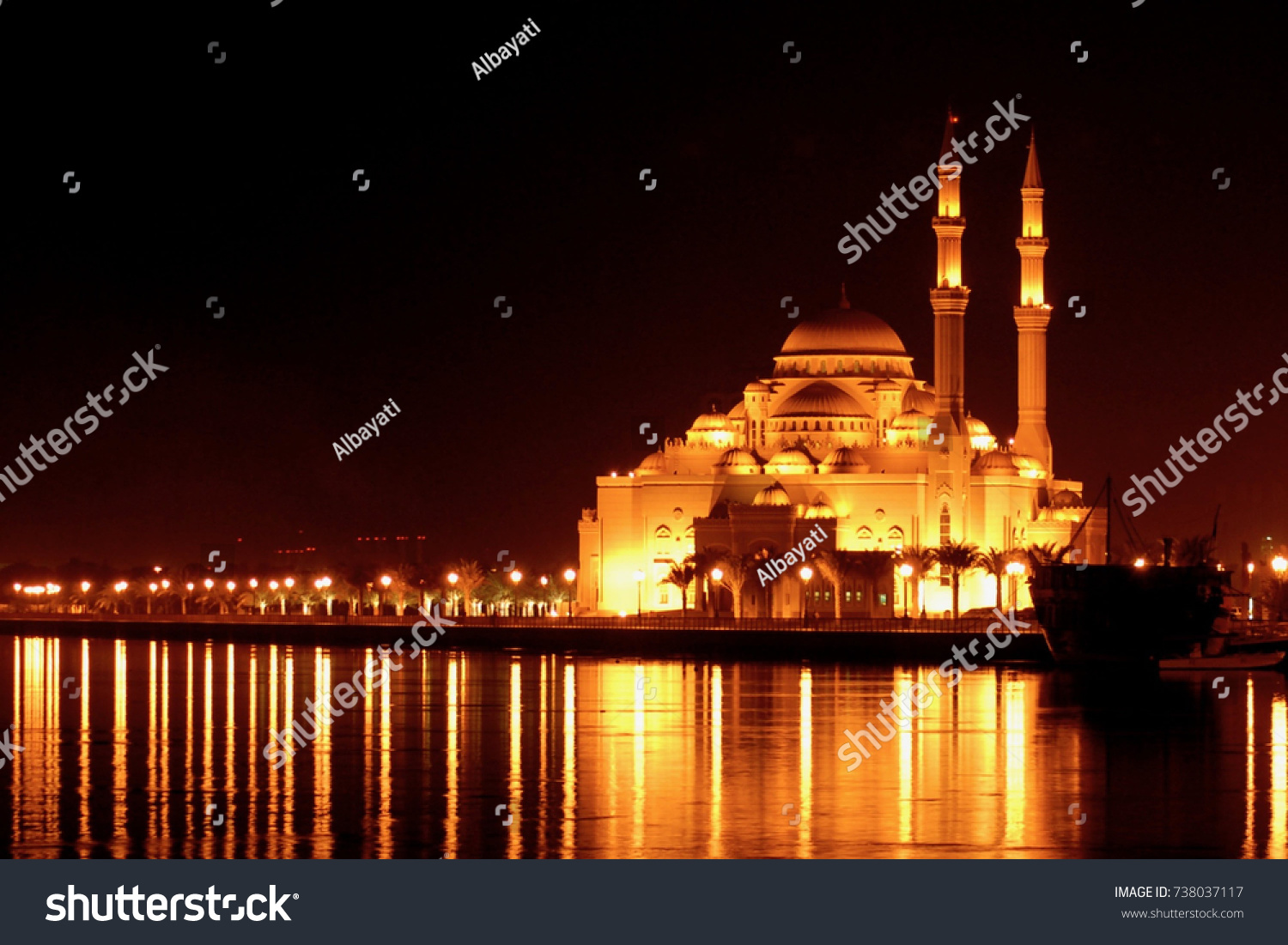 Al Nour Mosque Sharjah United Arab Stock Photo Edit Now