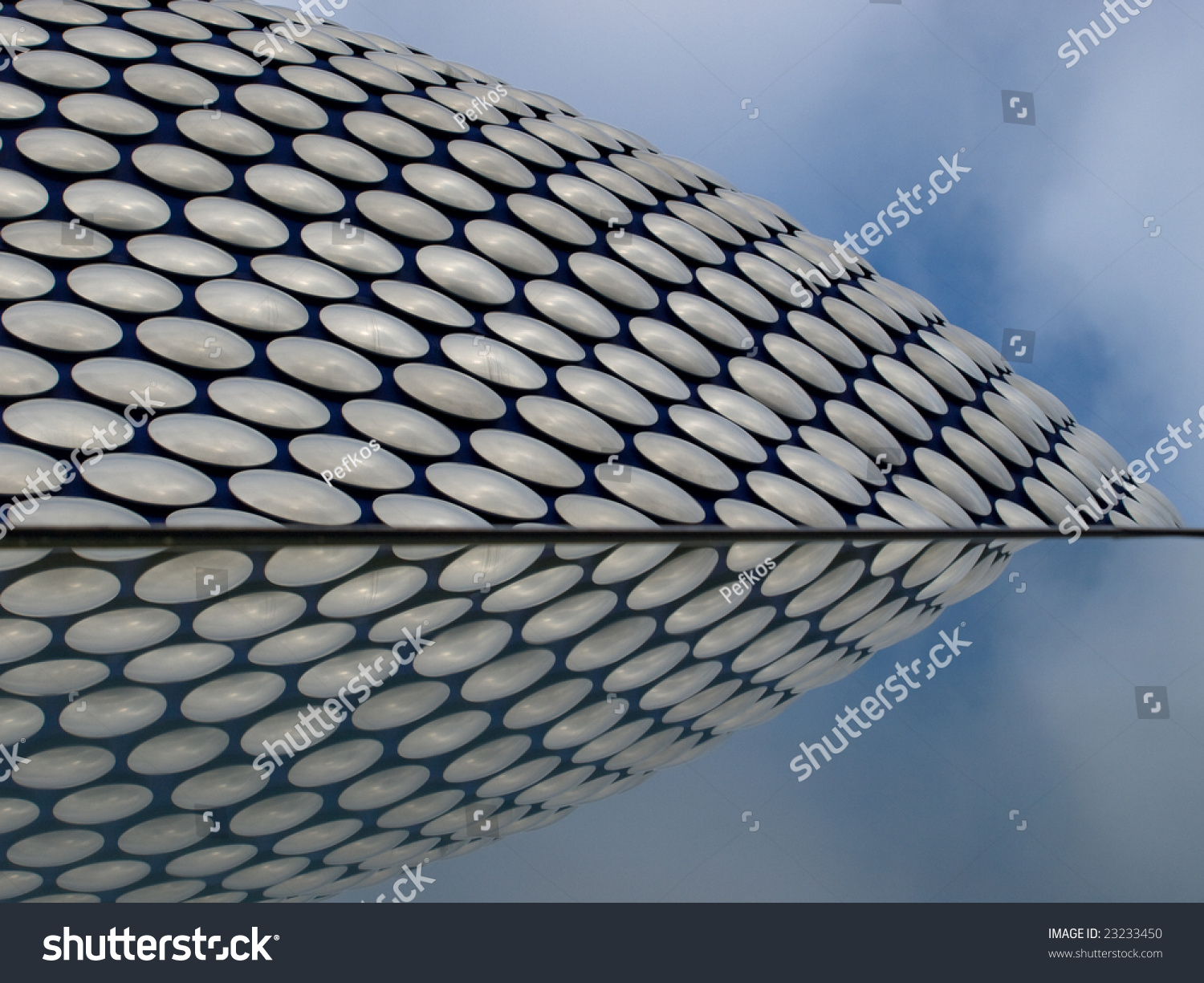 Aluminum Discs On A Modern Building Aluminum Discs On A Modern Building Stock Photo 23233450