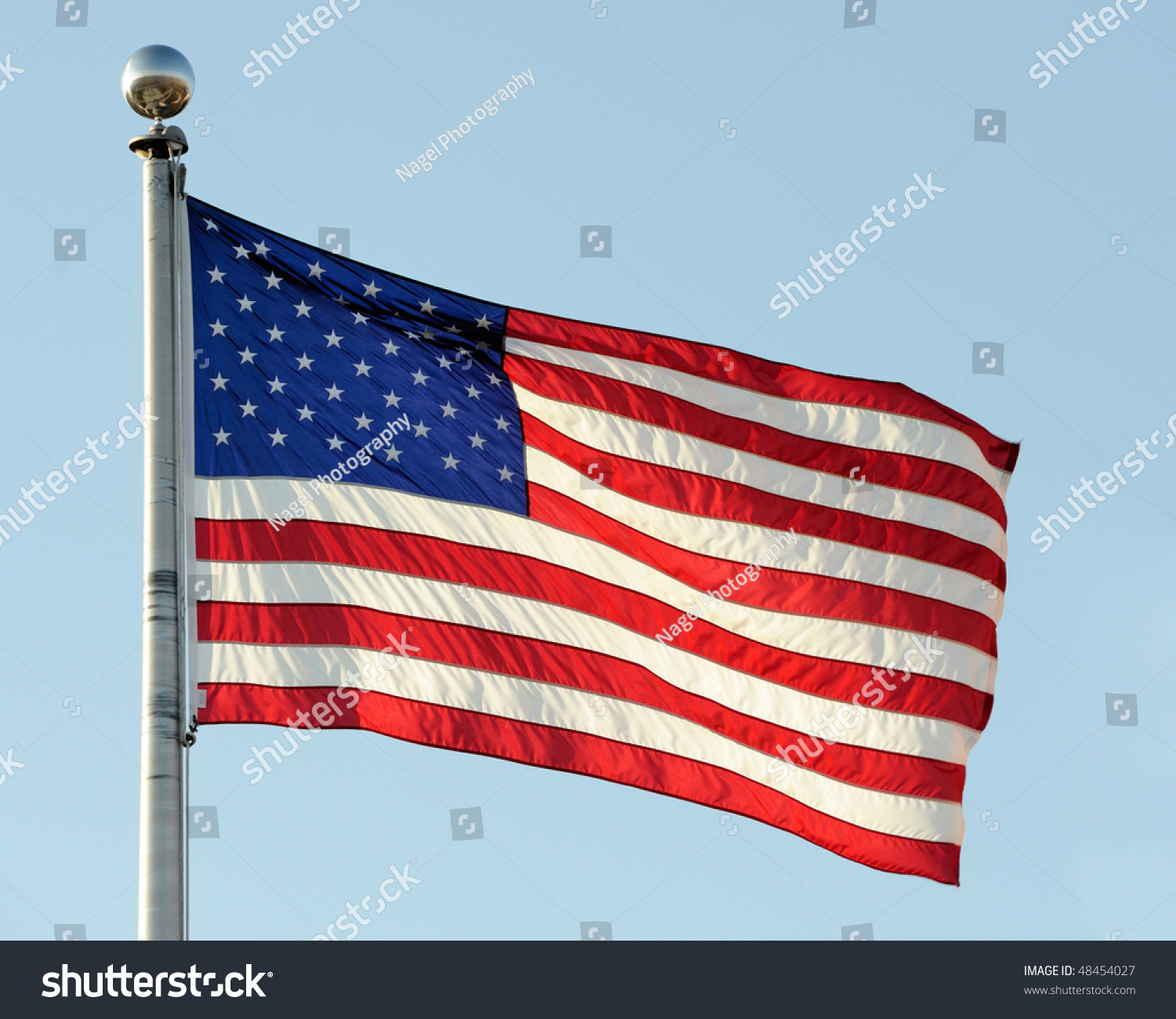 American Flag Stock Photo 48454027 : Shutterstock