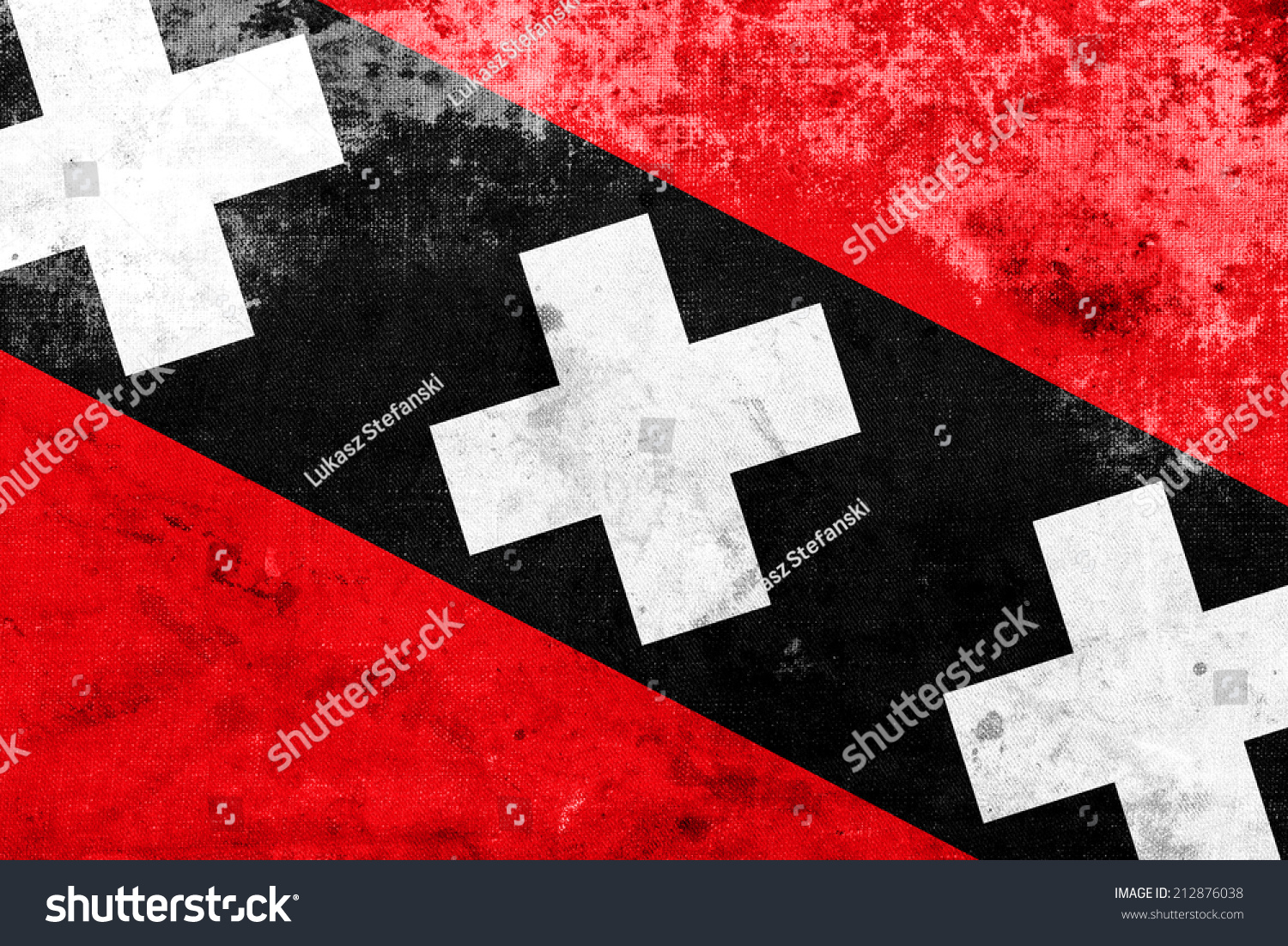 Amsterdam City Flag with a vintage and old look Amsterdam City Flag with a vintage and old look