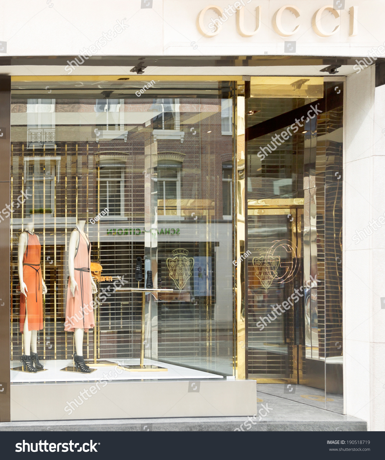 Amsterdam, The Netherlands - April 26, 2014: Gucci Store In The P.C.Hooftstraat, Shopping Street ...