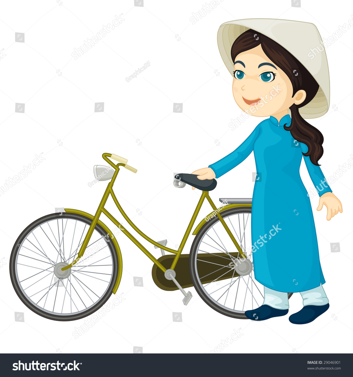 push bike girl