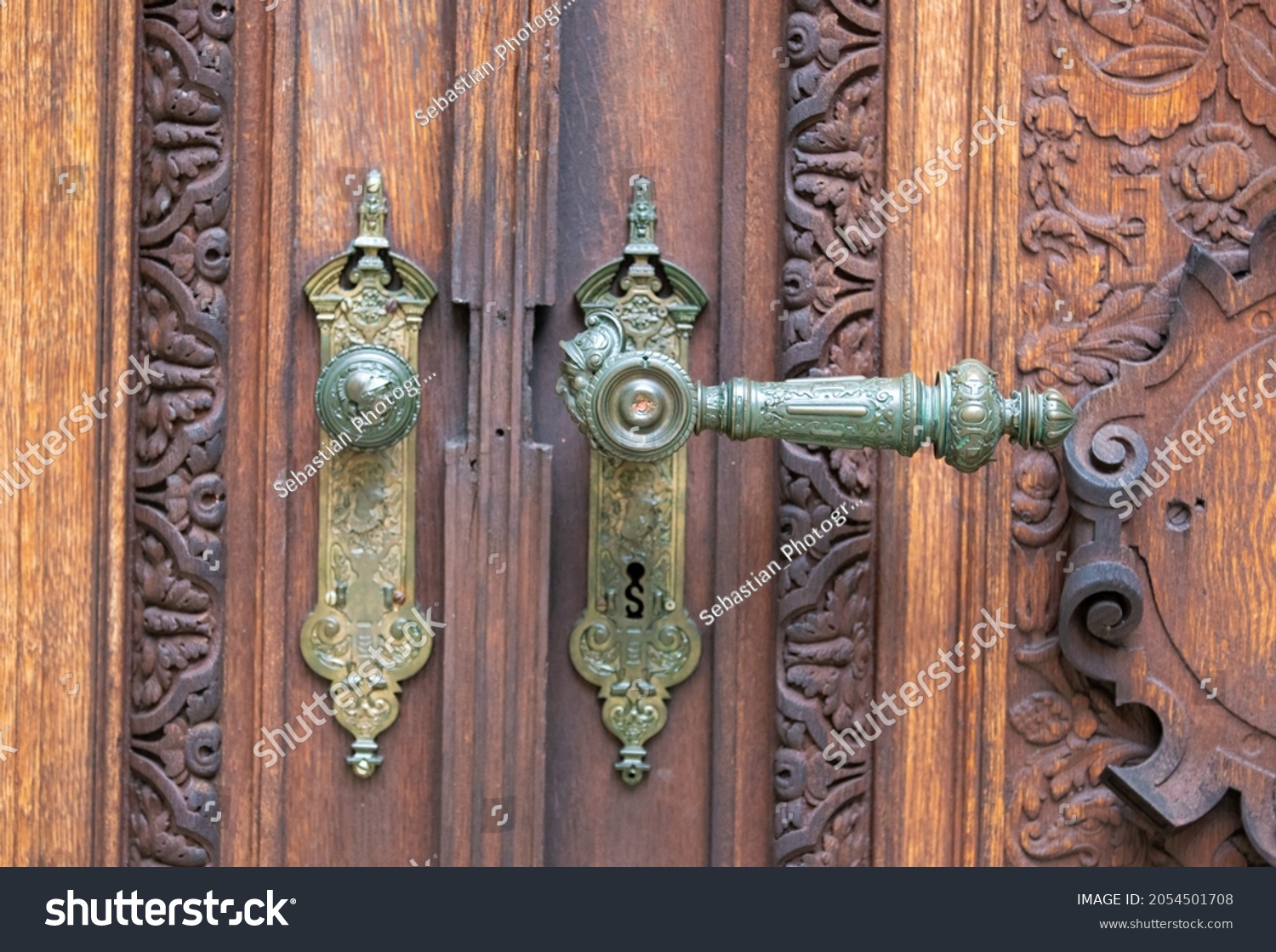 Old Door Handle Peles Castle Sinaia Stock Photo Edit Now 2054501708