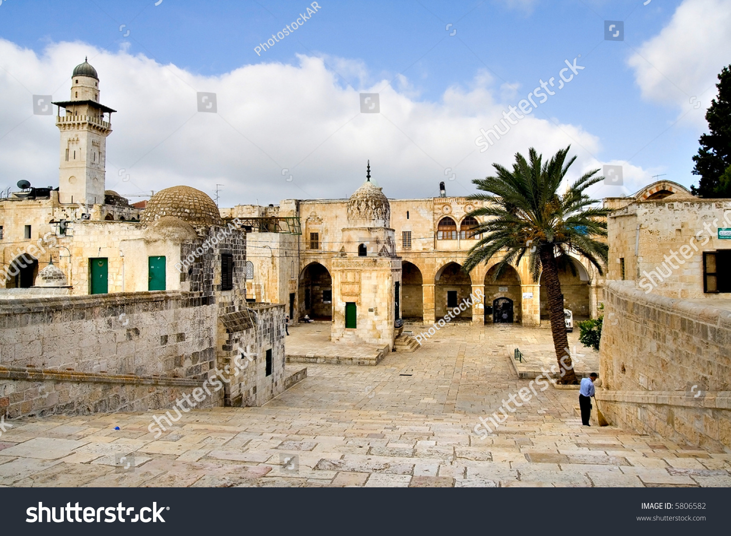 Ancient Buildings Of The Temple Mount (jerusalem, Israel) Stock Photo 