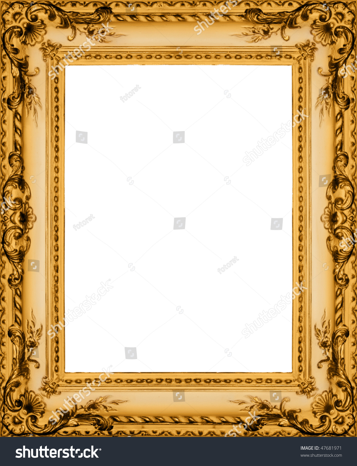 Ancient Frame For A Picture Stock Photo 47681971 : Shutterstock