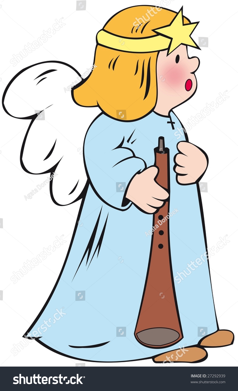 angel with a flute angel with a flute