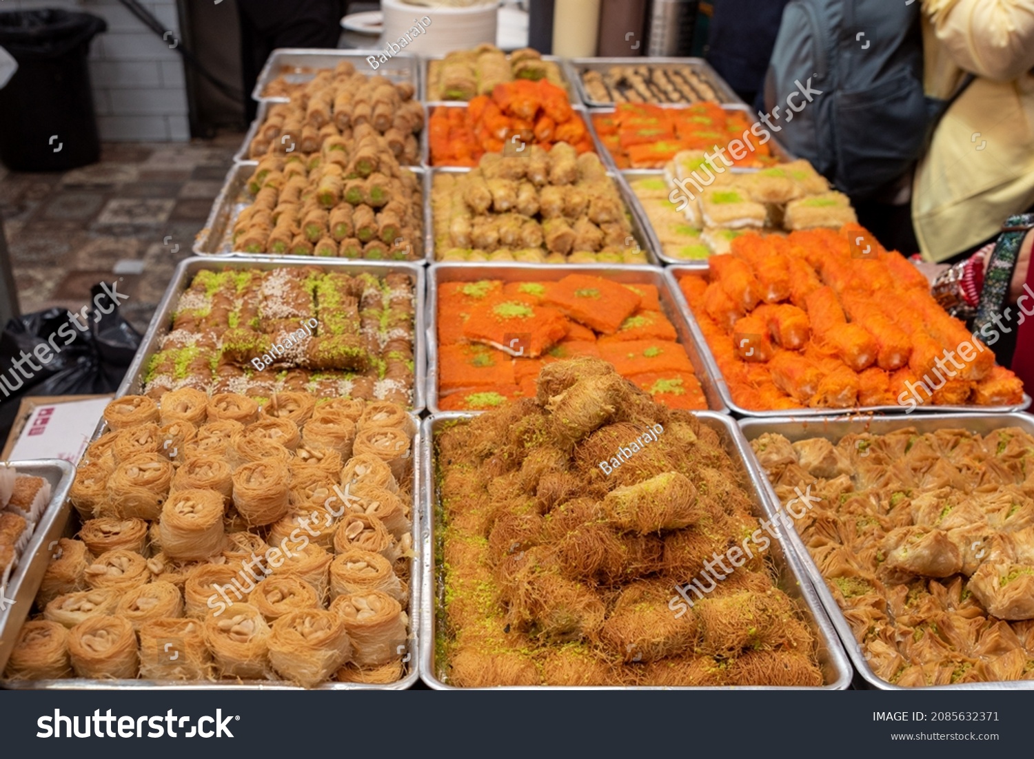 Arabic Sweet Baked Goods Baklawa Baklava Stock Photo