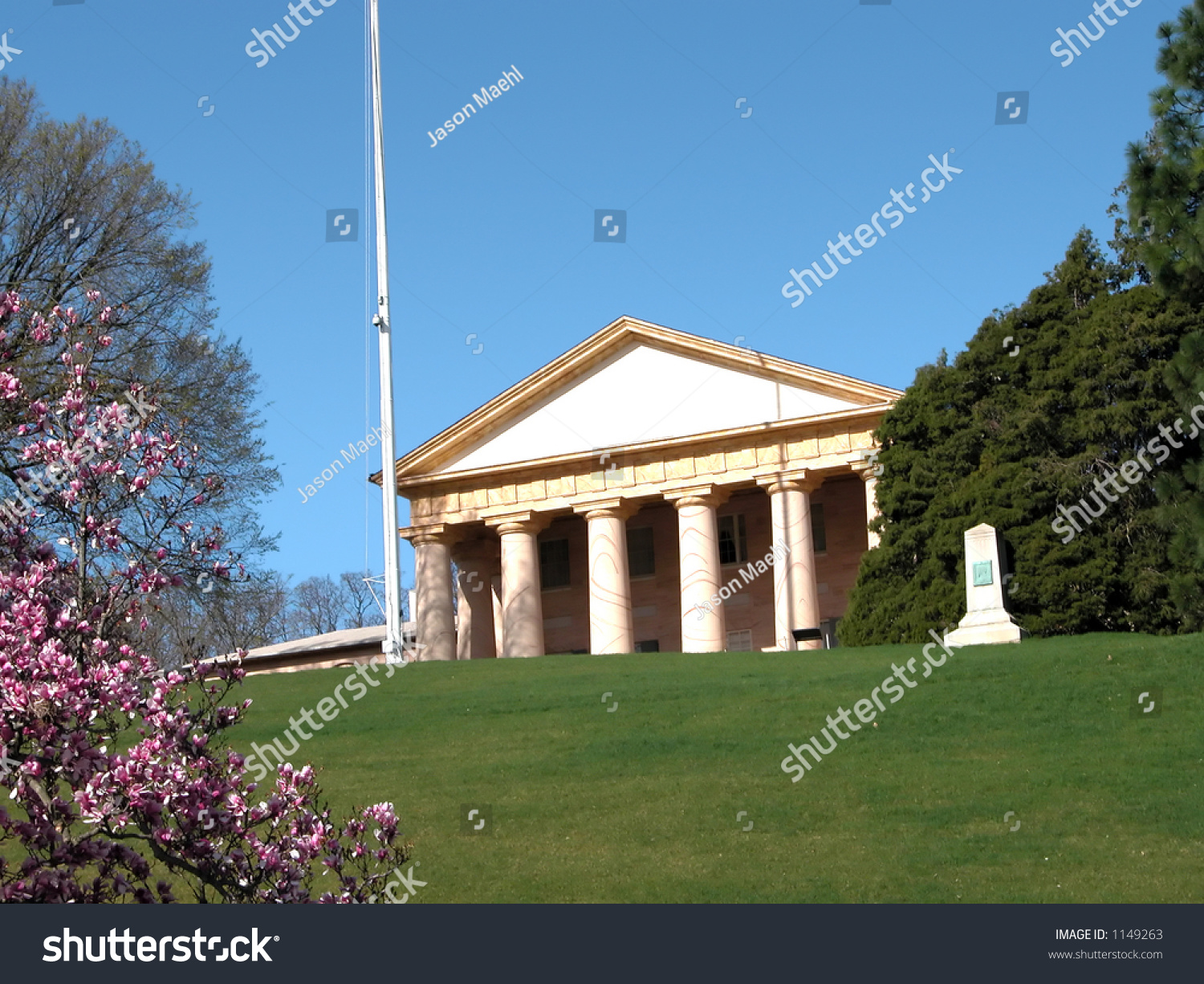 Arlington House "Custis-Lee Mansion" Located In Arlington National ...