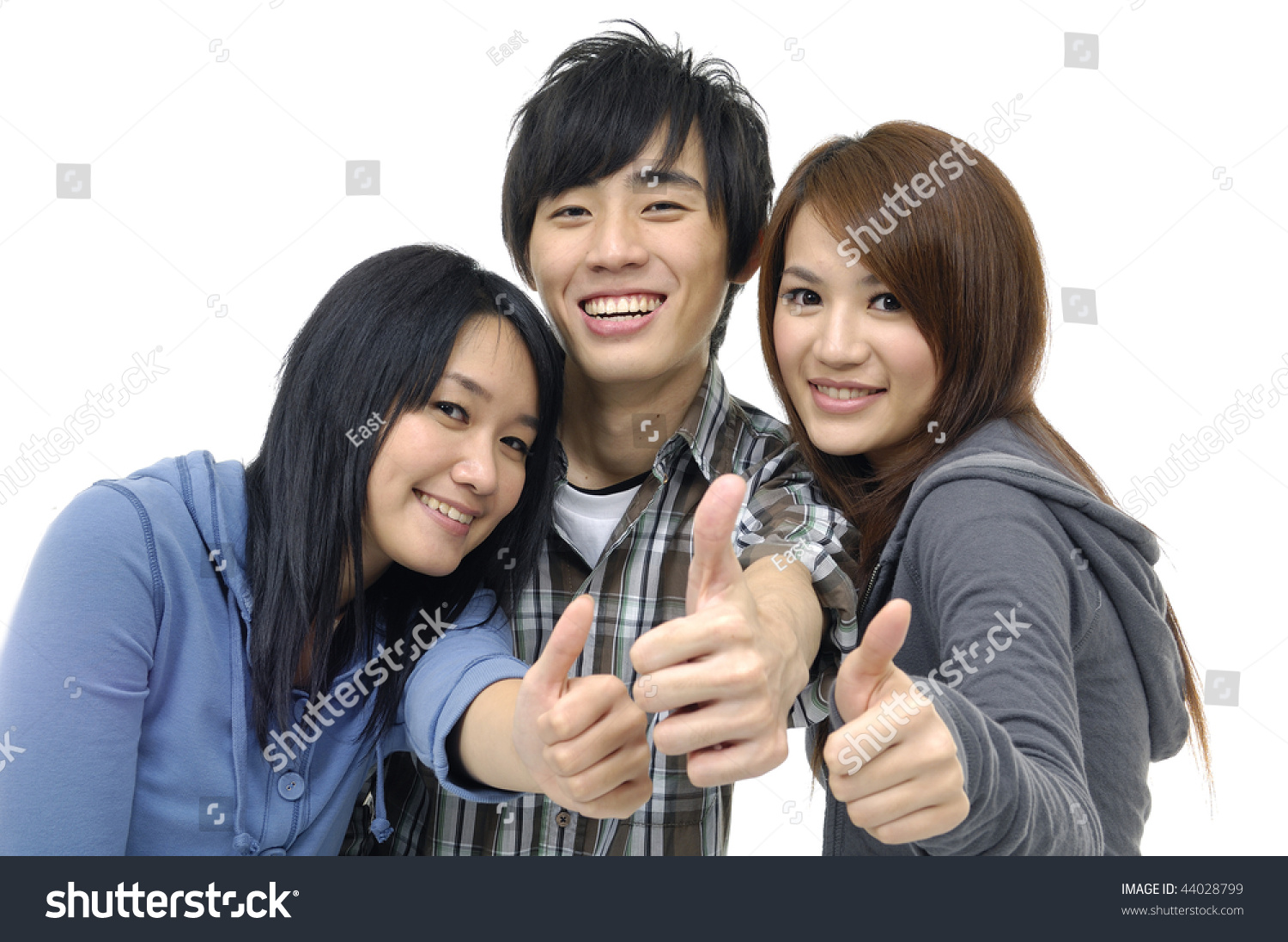 Three Asian Teenagers Three Asian Teenagers