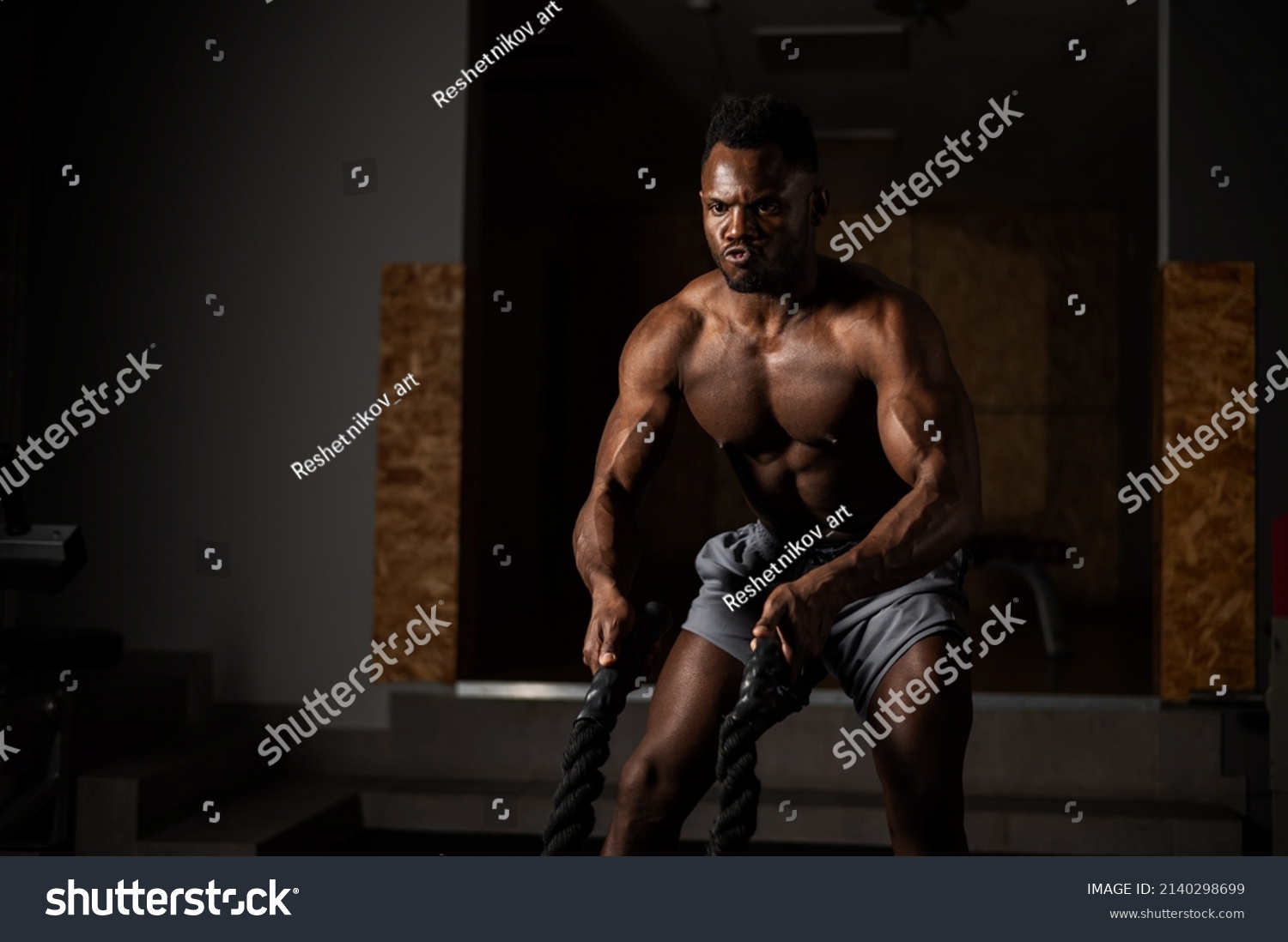 Attractive African American Man Naked Torso Stock Photo Shutterstock