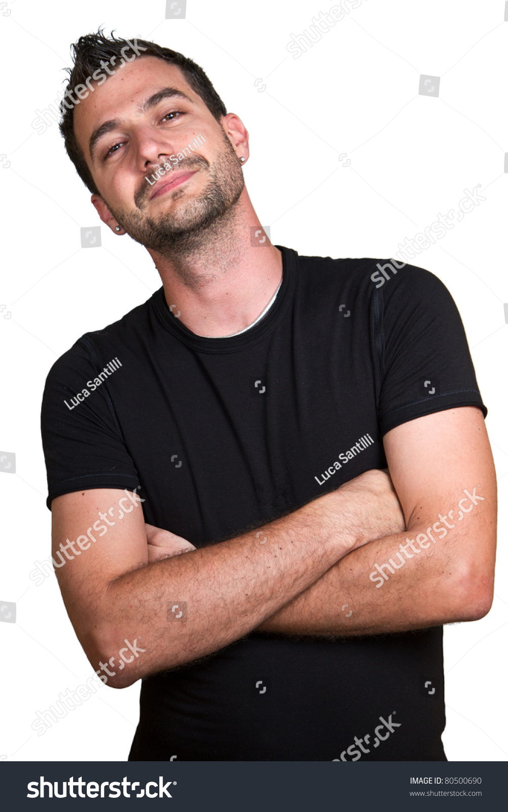 Attractive Naked Man Isolated Stock Photo Shutterstock