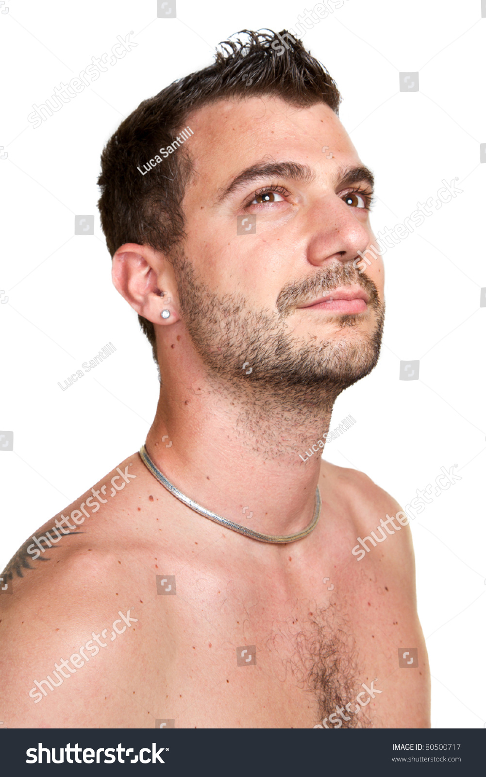 Attractive Naked Man Isolated Stock Photo Shutterstock