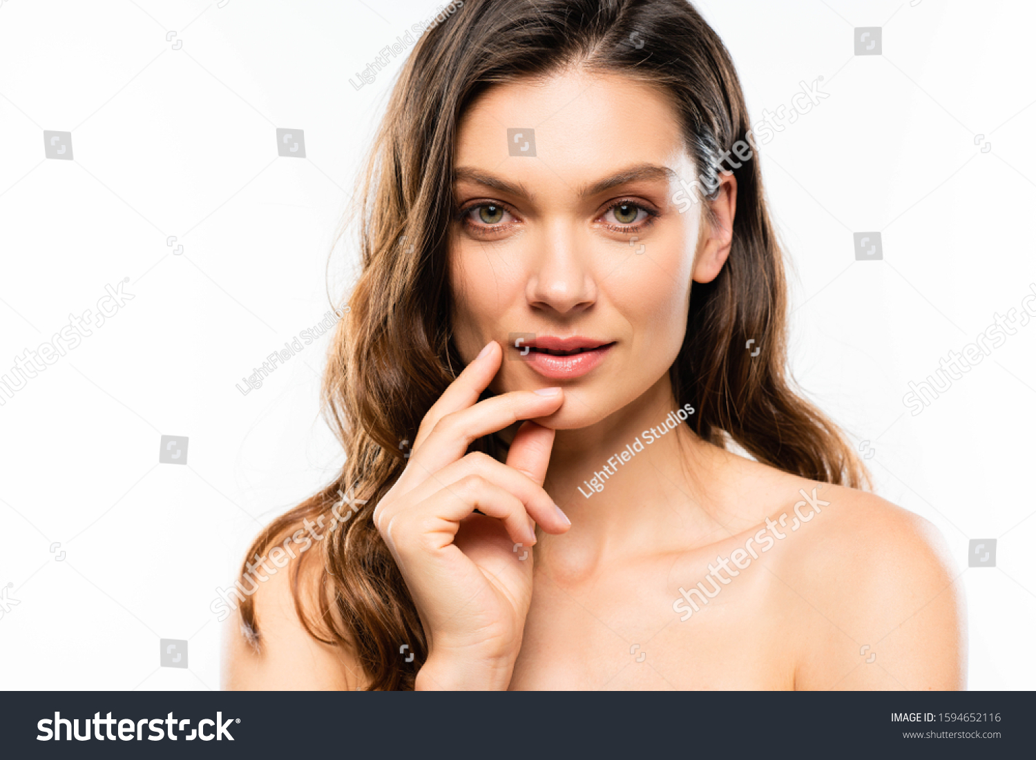 Attractive Naked Woman Perfect Skin Isolated Stock Photo Shutterstock