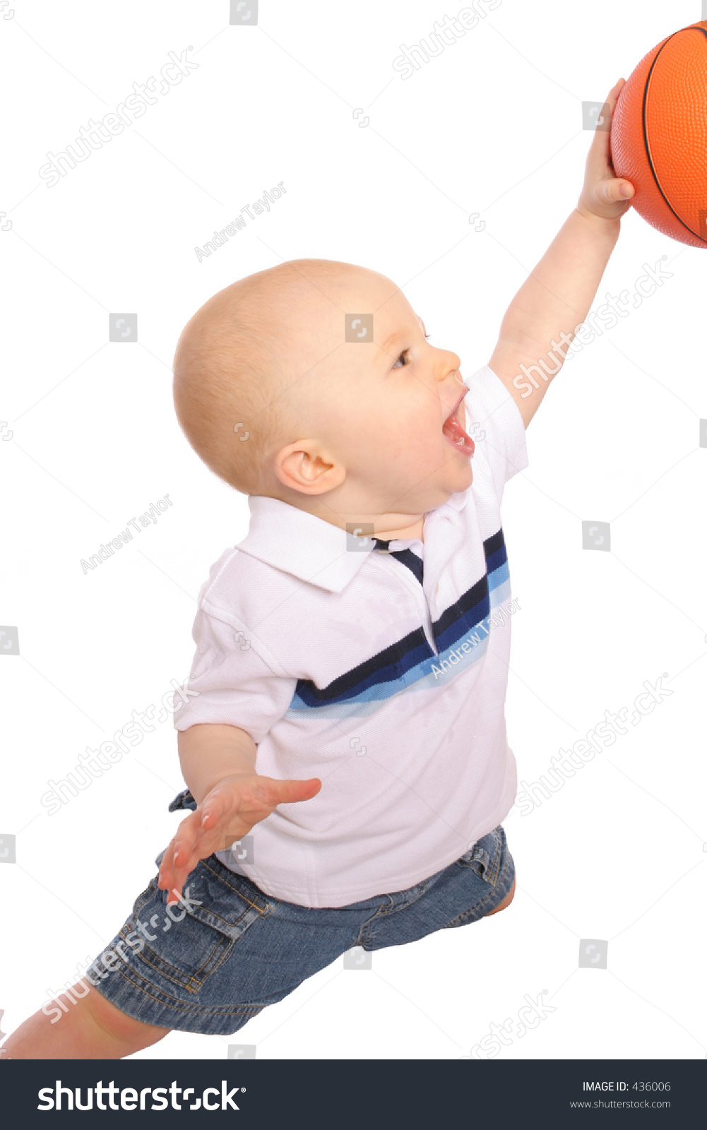 Baby Dunking Basketball Stock Photo 436006 Shutterstock