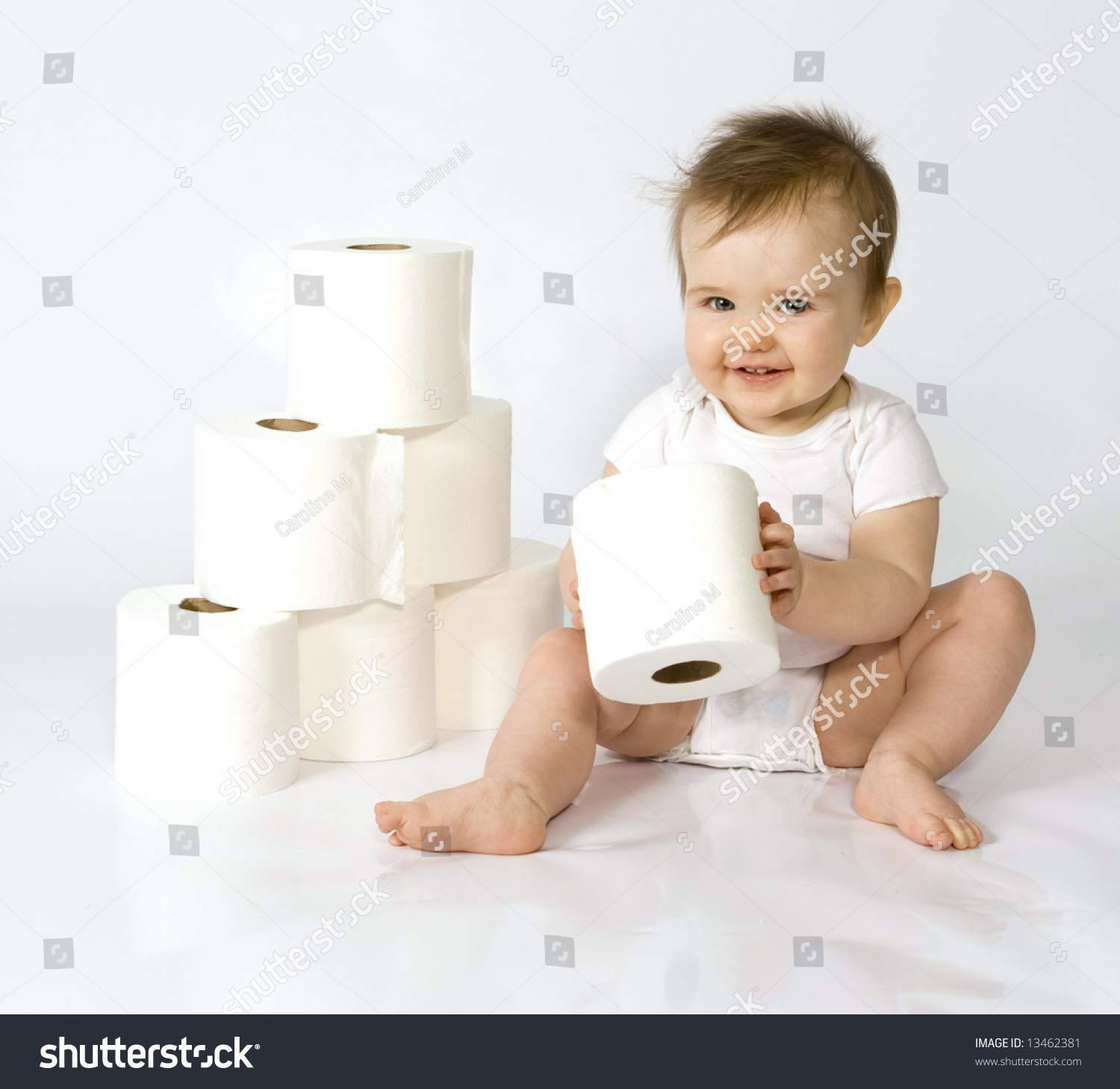 Baby Toilet Paper Stock Photo 13462381 - Shutterstock