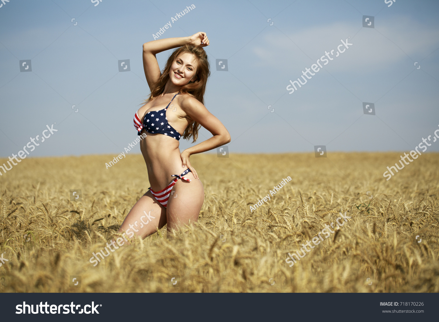 Back View Beautiful Blonde Woman Sexy Stock Photo Shutterstock