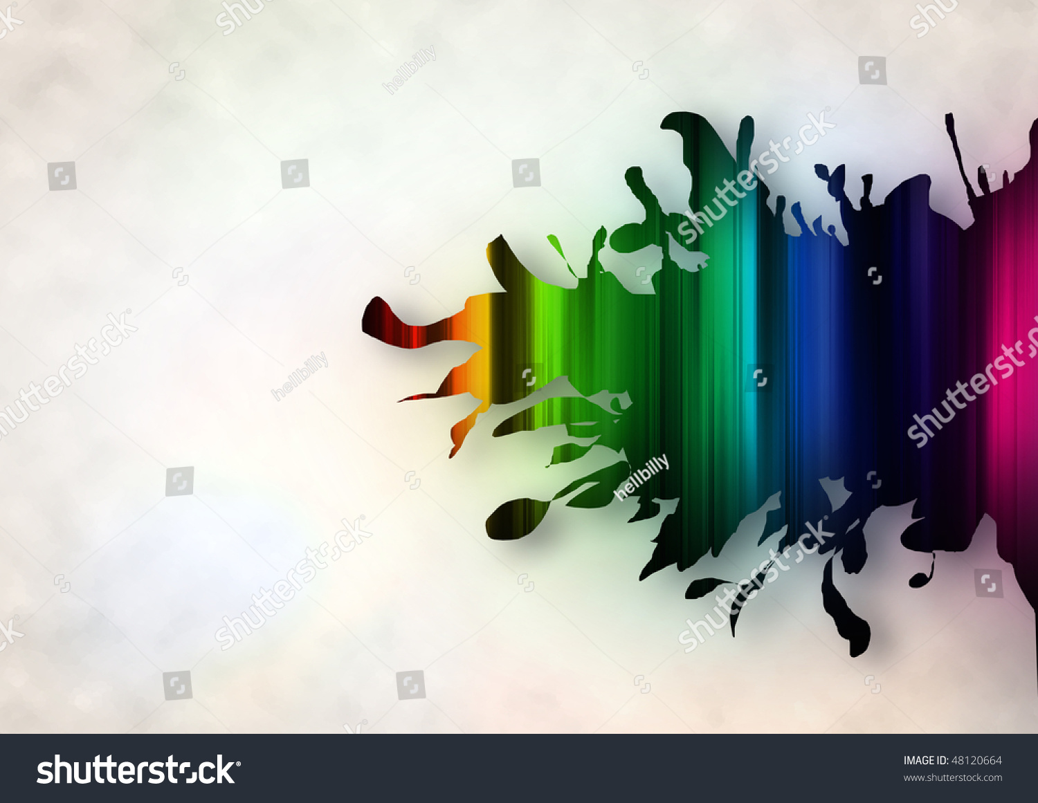 Background With A Poured Ink Blot Stock Photo 48120664 : Shutterstock