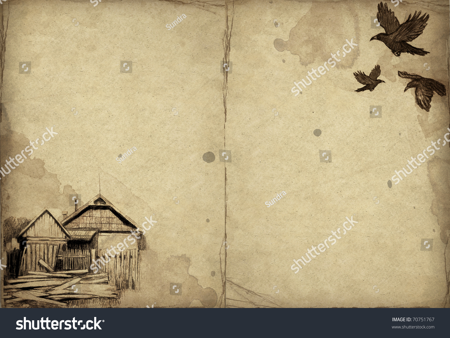 Background With Pencil Drawing Stock Photo 70751767 : Shutterstock