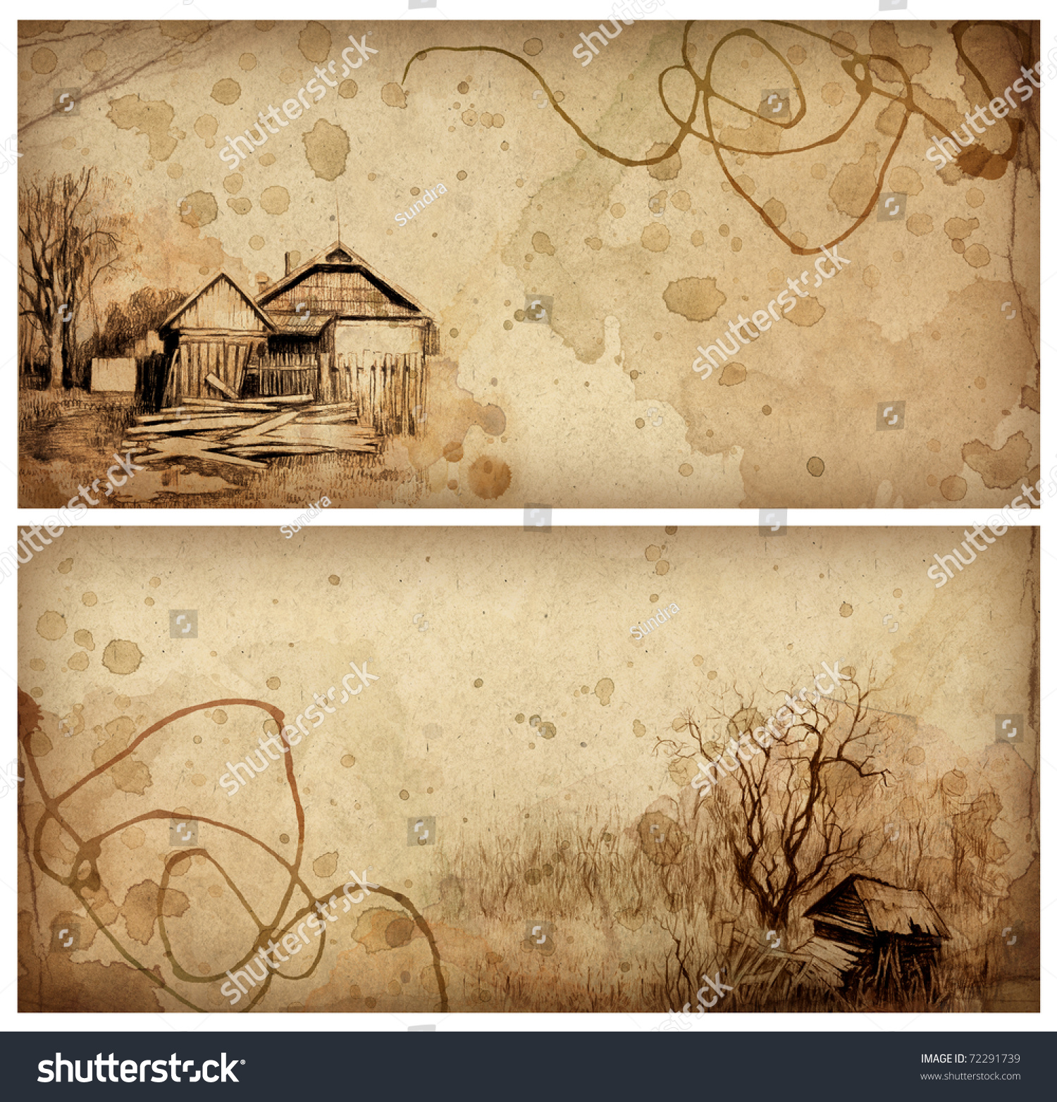 Backgrounds With Pencil Drawing Stock Photo 72291739 : Shutterstock