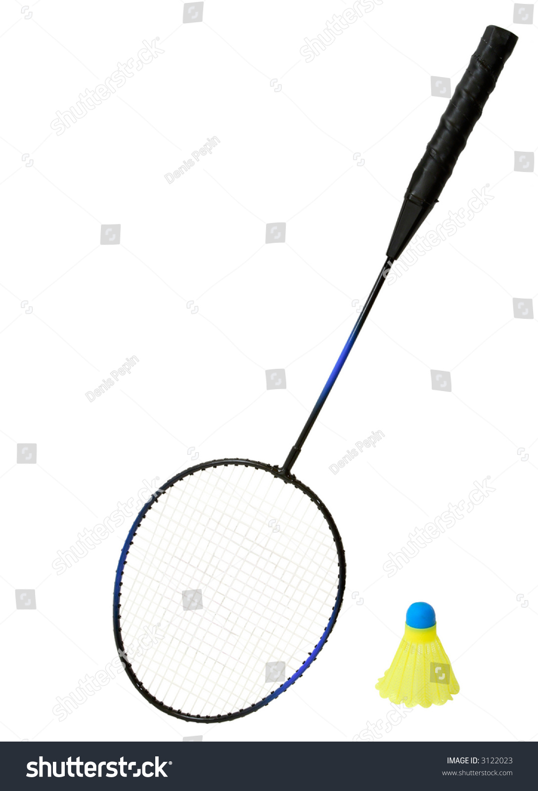 Badminton Racket One Birdie Stock Photo 3122023 - Shutterstock