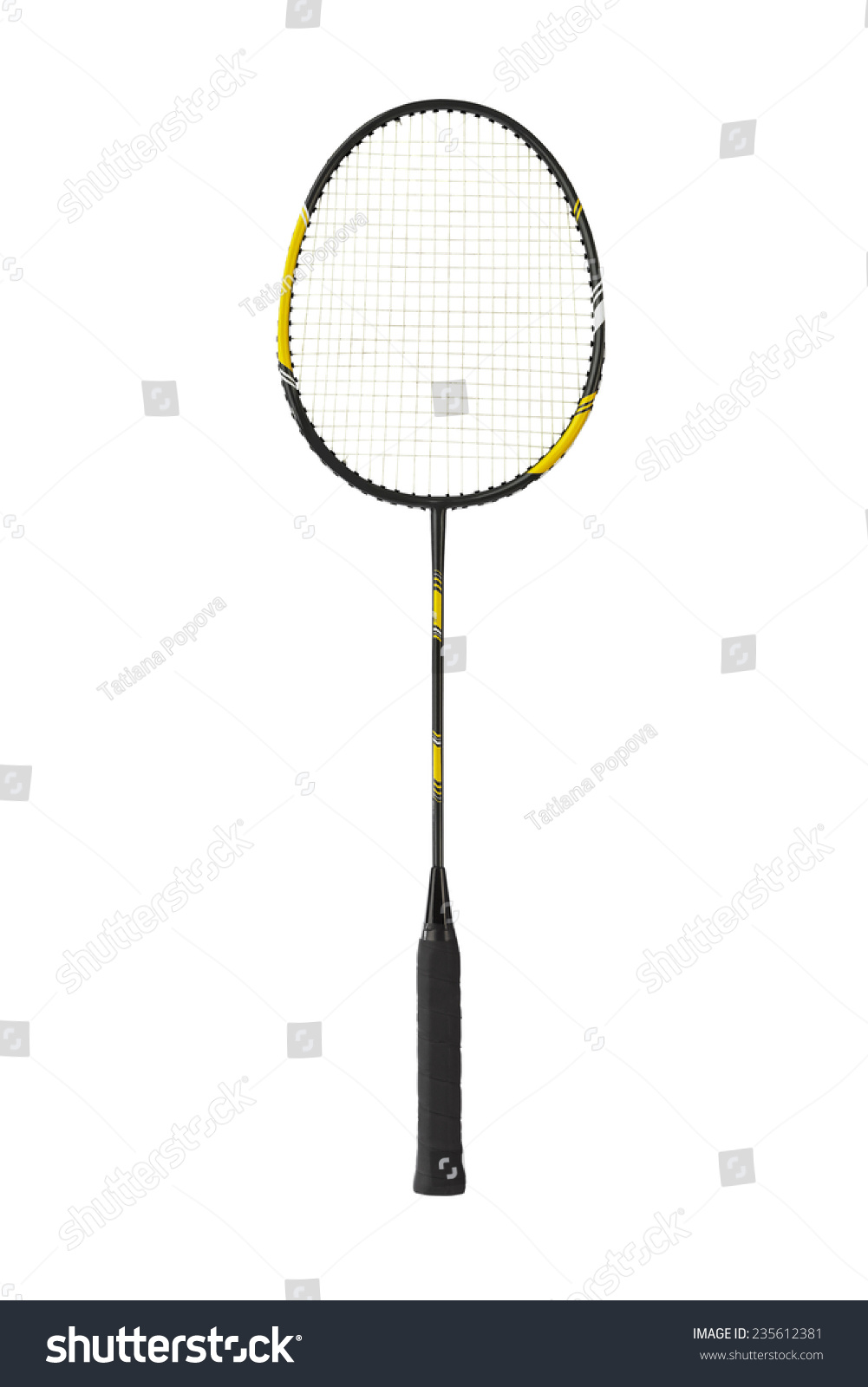 Badminton Racket Isolated On White Background Stock Photo 235612381