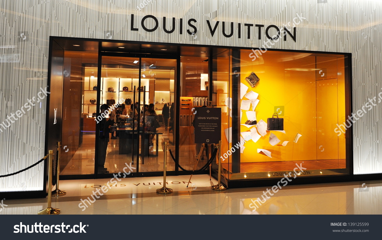Bangkok - Jan 24: Exterior Of A Louis Vuitton Store On Apr 13, 2013 In Bangkok, Thailand. Louis ...