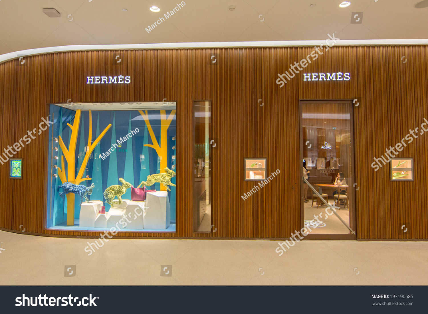 Bangkok - May 13: Visitors Shop At Hermes In Central Embassy ...