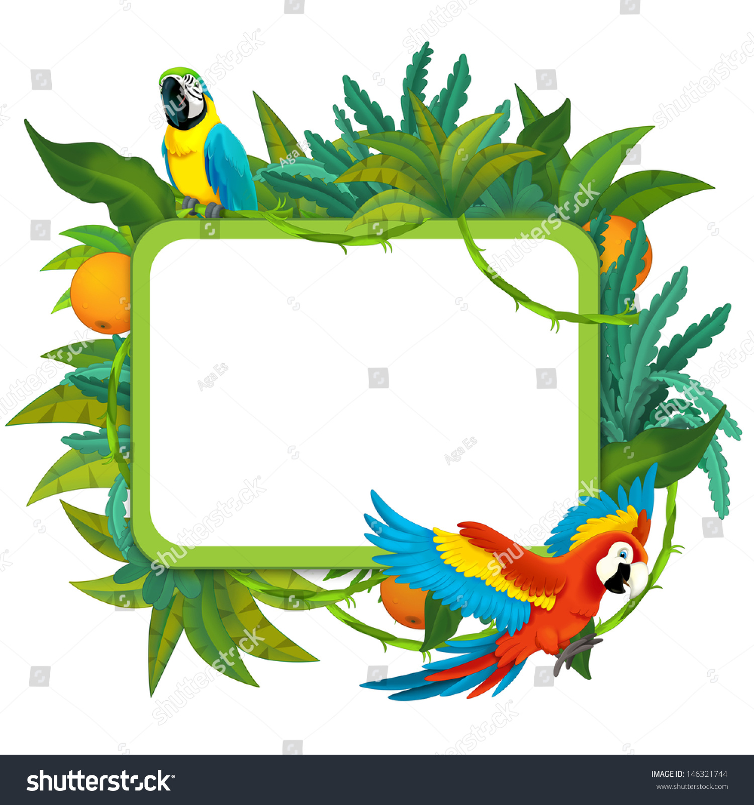 Banner - Frame - Border - Jungle Safari Theme ...