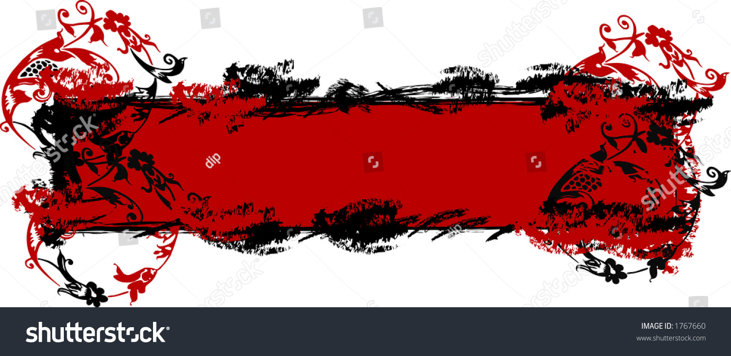 Banner In Red And Black Stock Photo 1767660 : Shutterstock