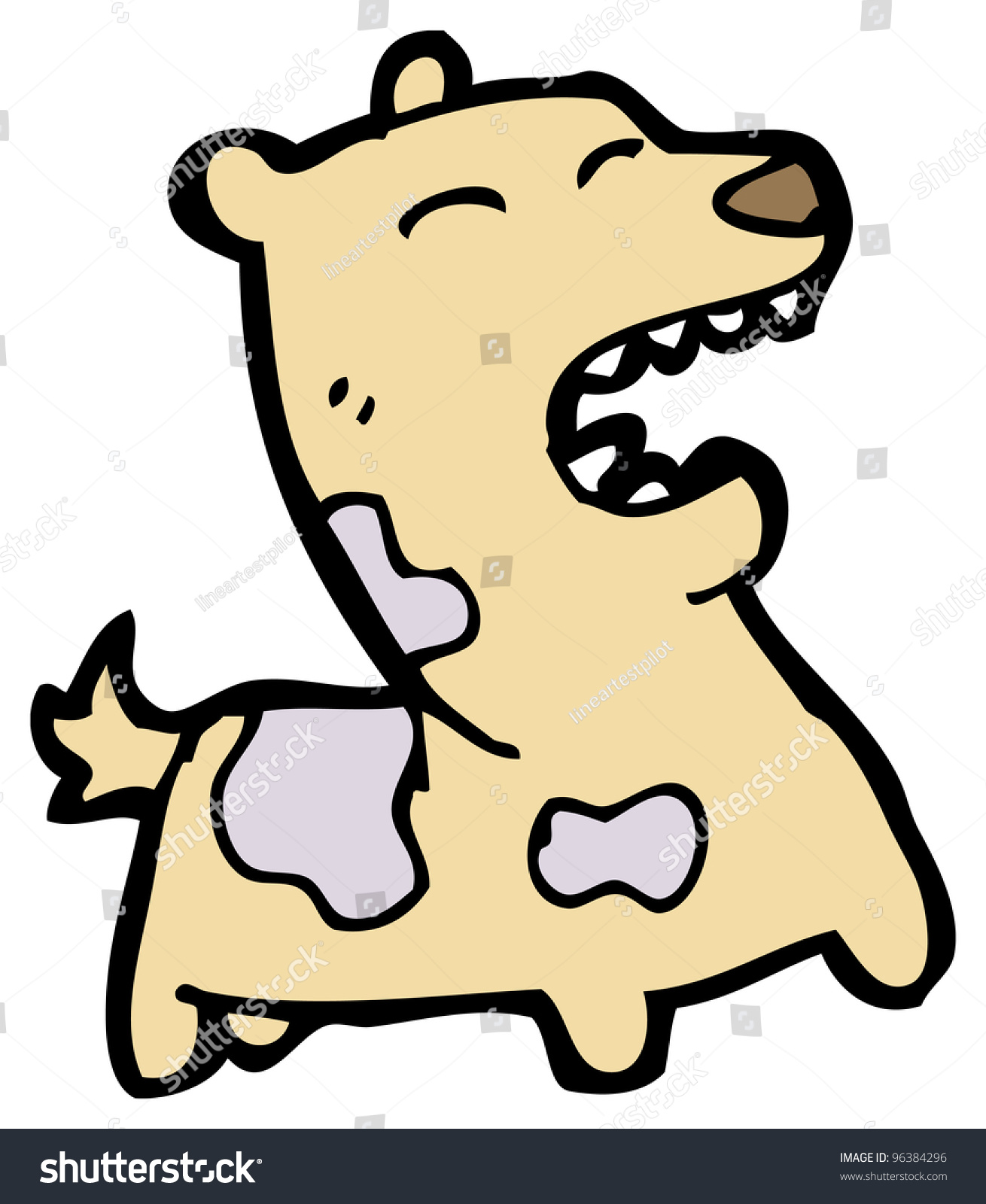 Barking Dog Cartoon Stock Photo 96384296 : Shutterstock