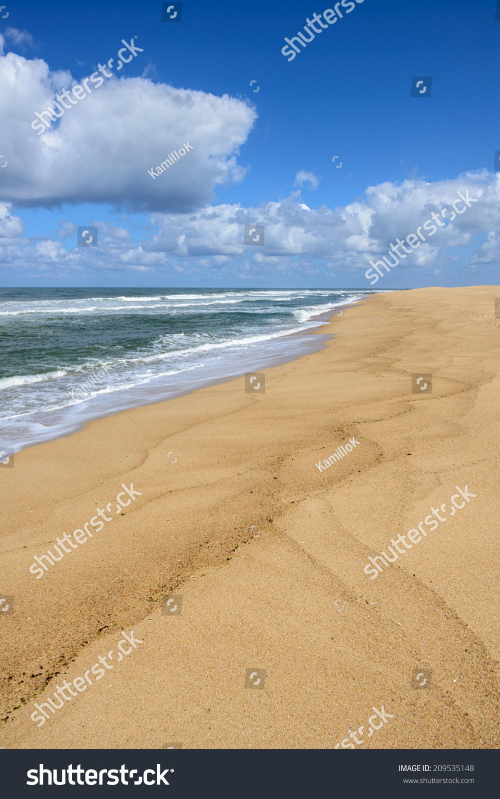 Beach Praia Do Norte Nazare Portugal Stock Photo Shutterstock