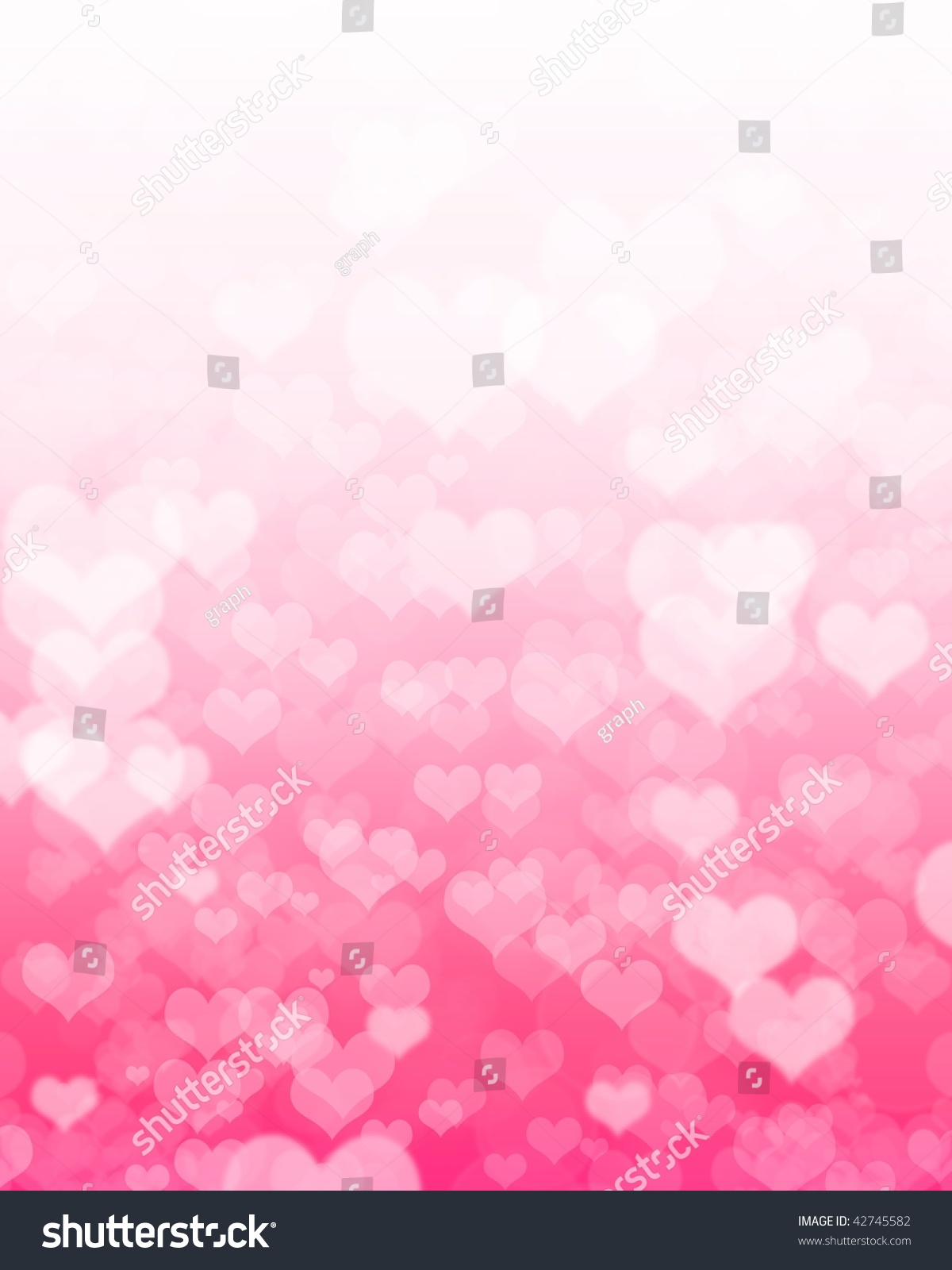 Beautiful Colorful Heart Shape Background Stock Photo 42745582 