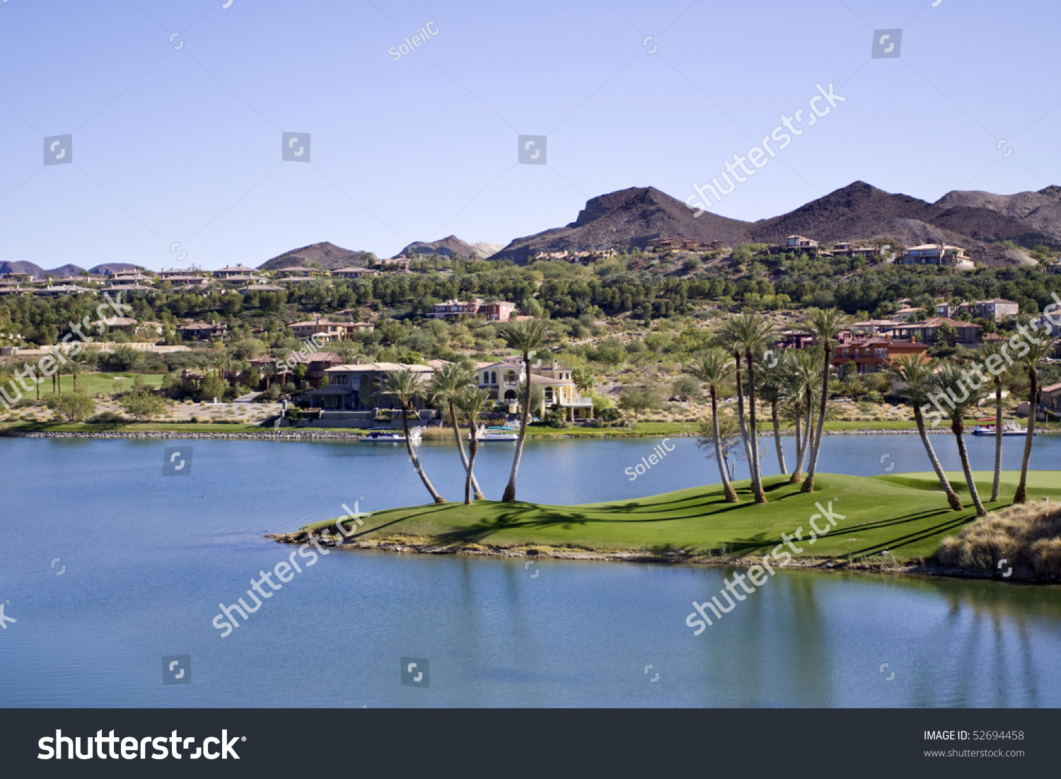 Beautiful Desert Oasis In Las Vegas Stock Photo 52694458 : Shutterstock