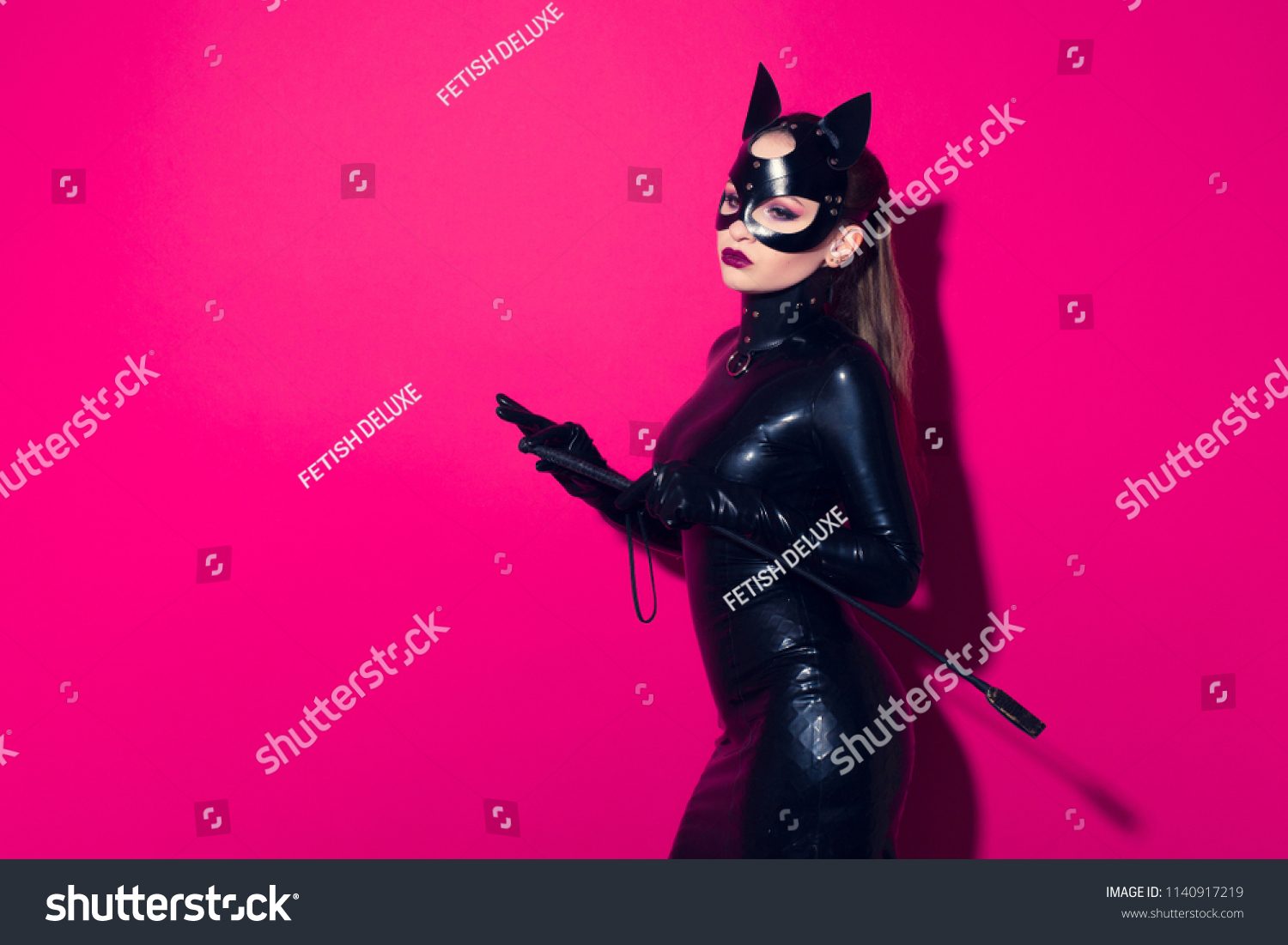 Beautiful Dominant Brunette Vamp Mistress Bdsm Stock Photo Edit Now