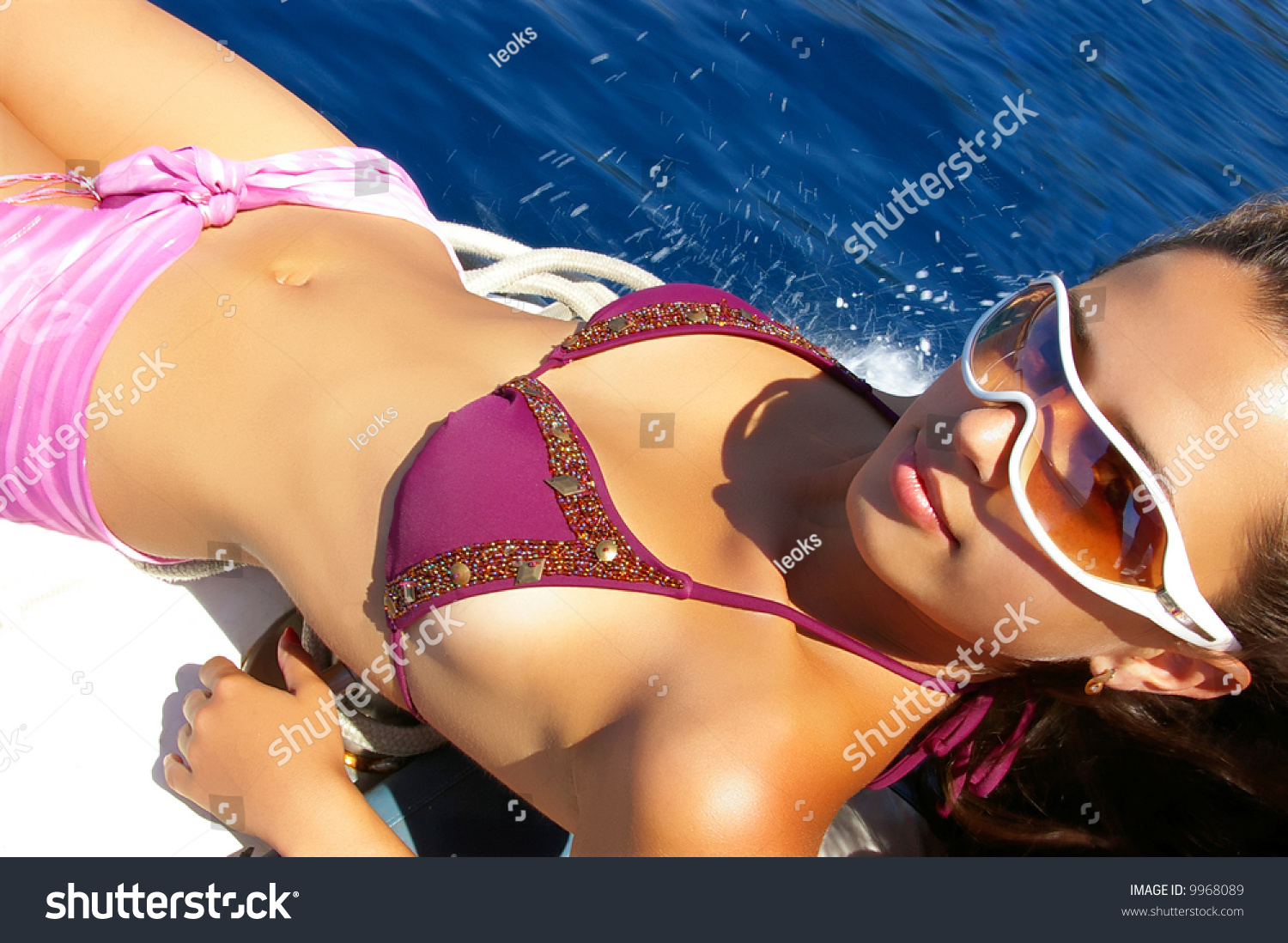 Beautiful Girl On Speed Boat Stock Photo Shutterstock