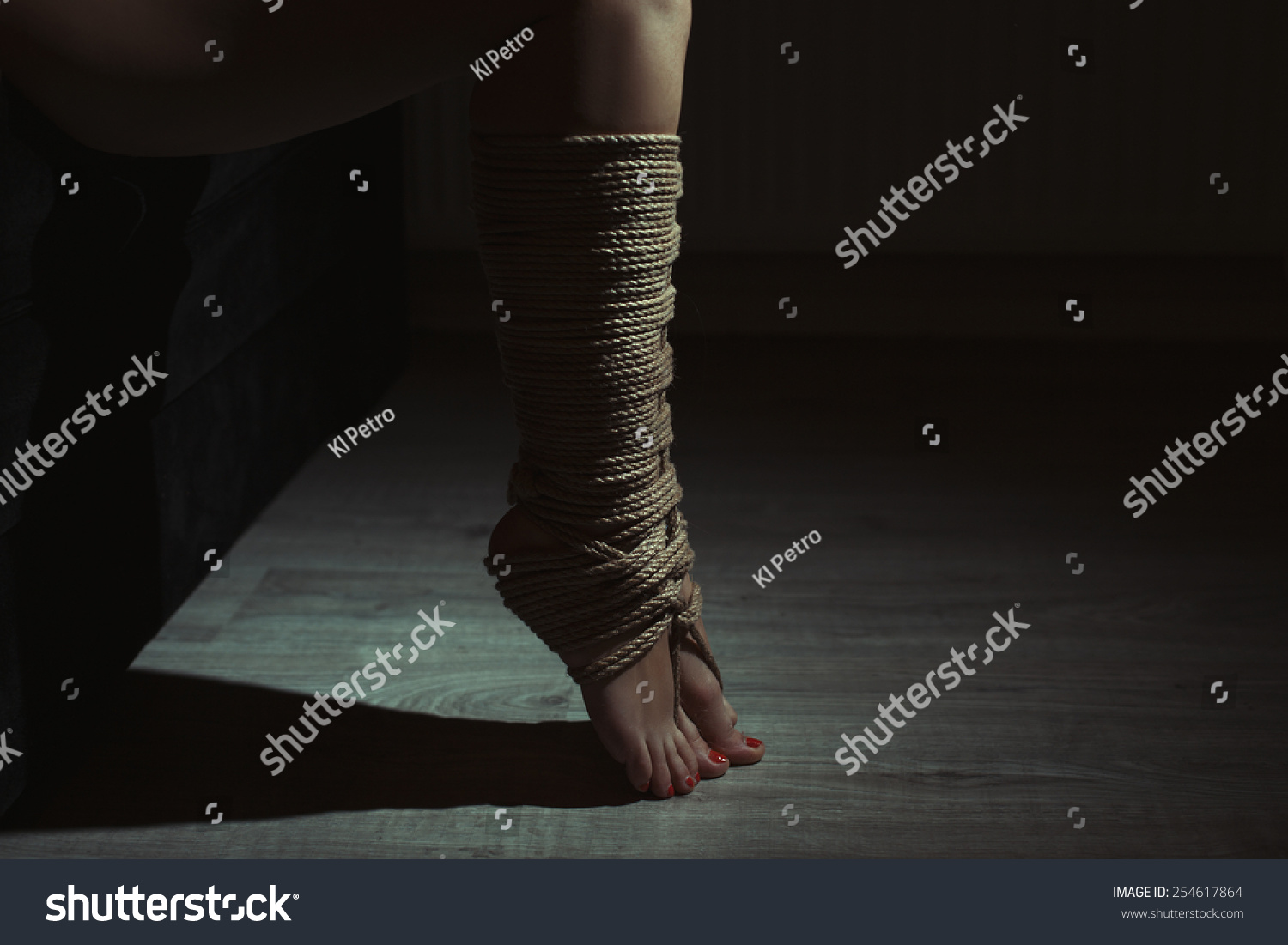 Beautiful Legs Tied With Rope In Bondage Photo Toning 254617864 Shutterstock 4227