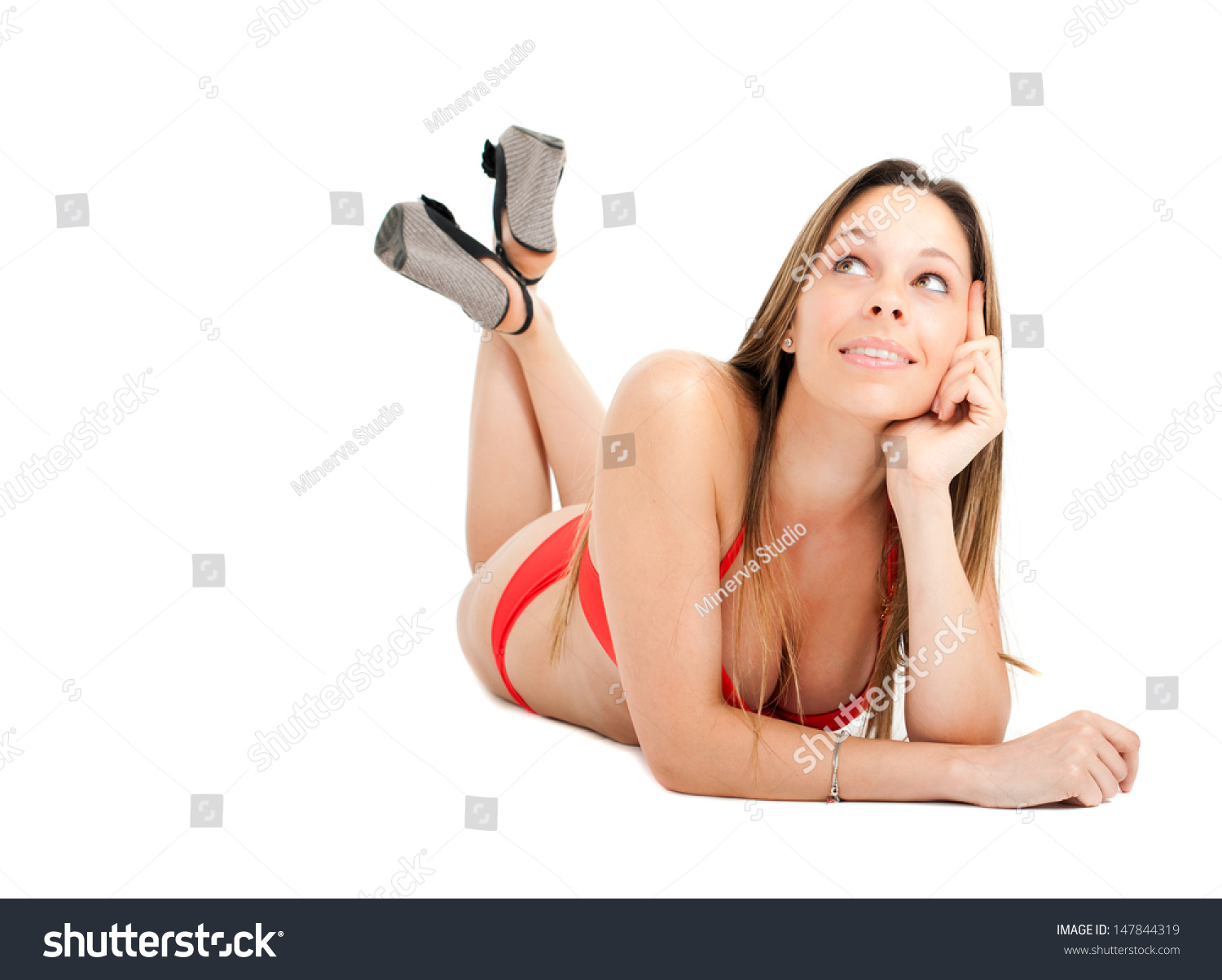 Beautiful Model Wearing Bikini Stock Photo 147844319 Shutterstock