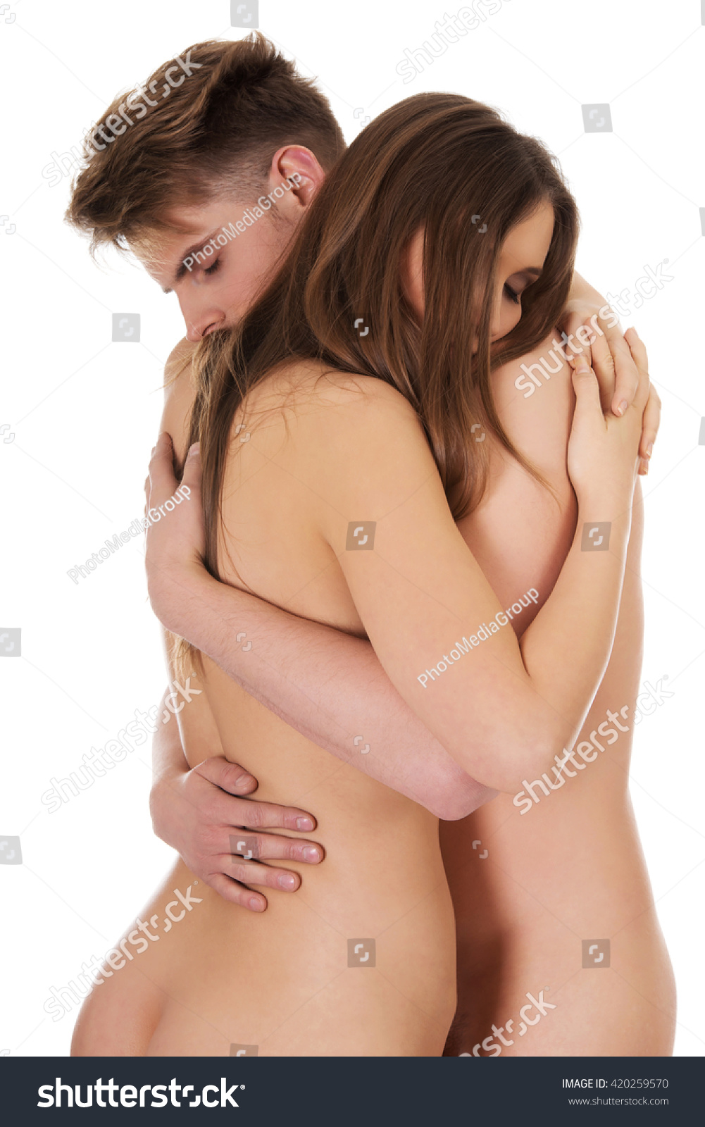 Hermosa Pareja Desnuda En Un Abrazo Foto De Stock Shutterstock 57040 | Hot  Sex Picture