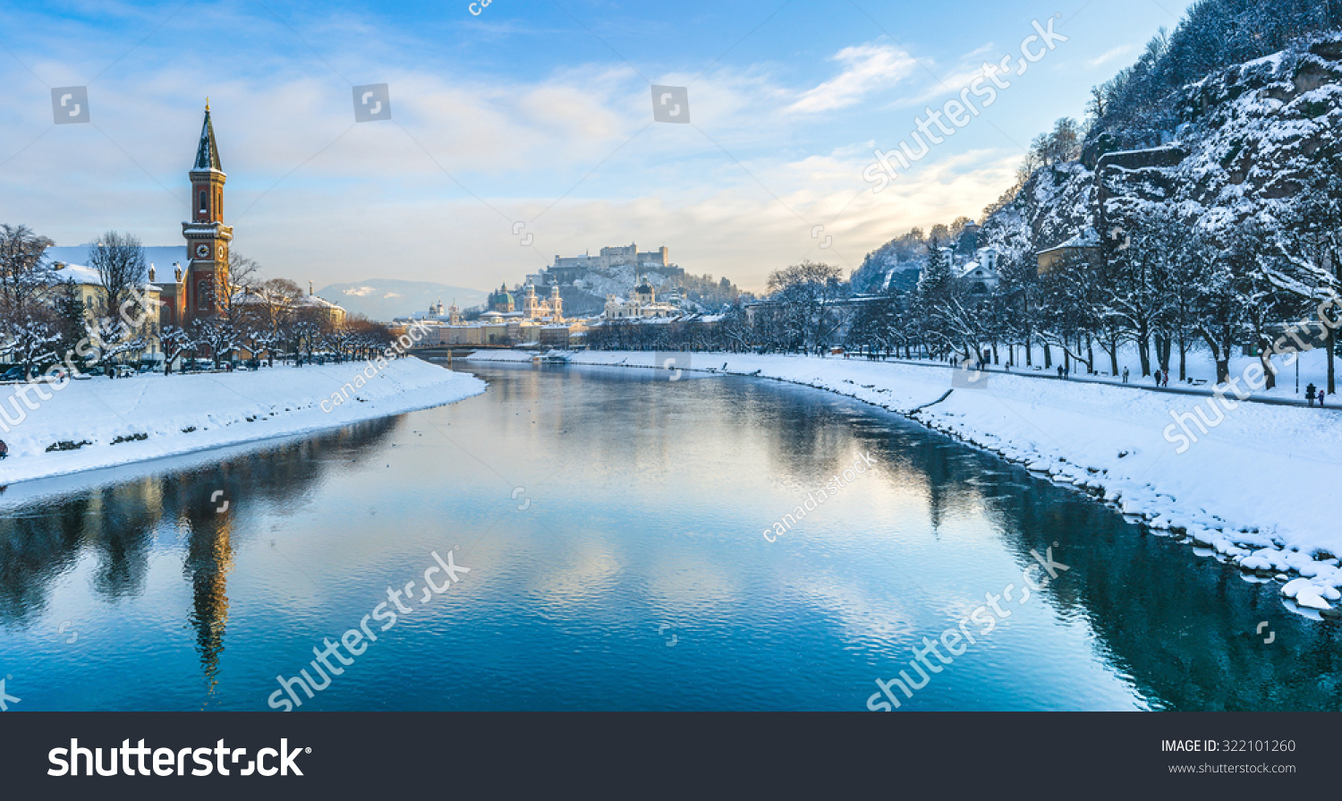 Beautiful Panoramic View Salzburg Skyline Festung Stock Photo Edit Now