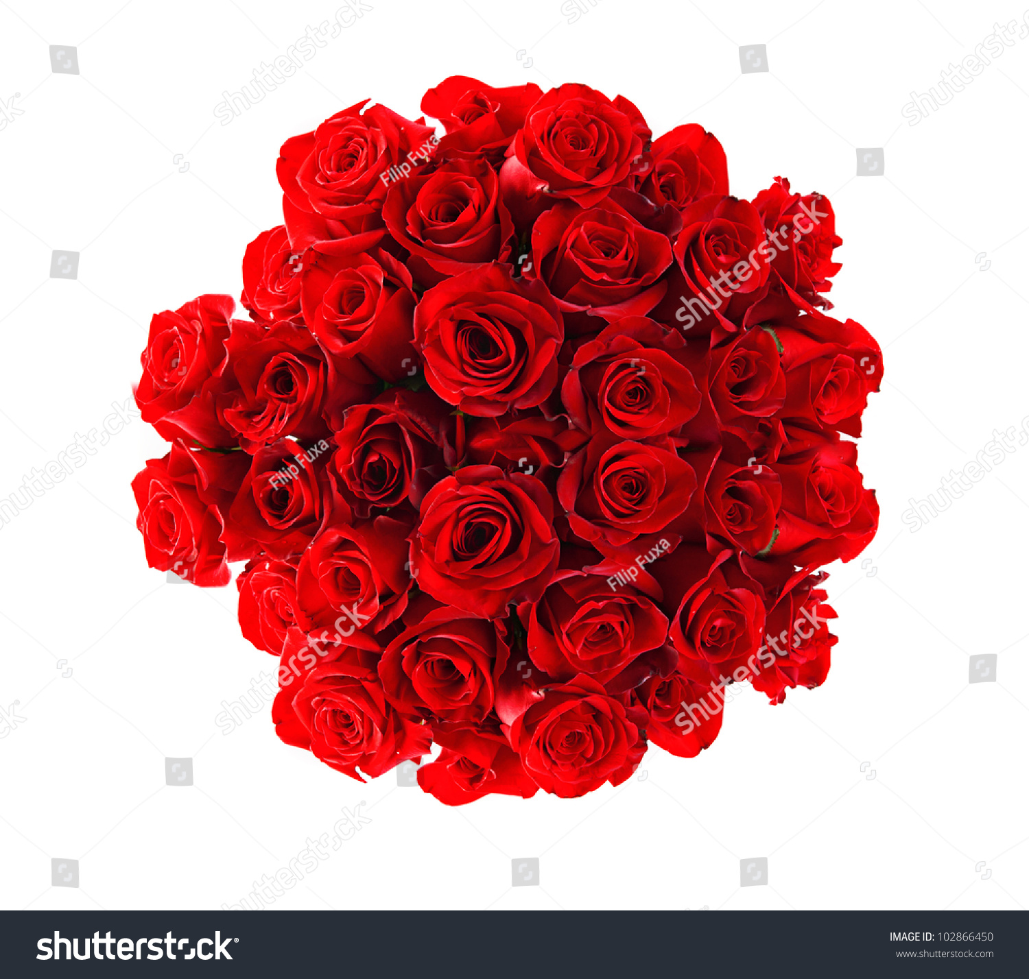 Black And Red Rose Bouquet