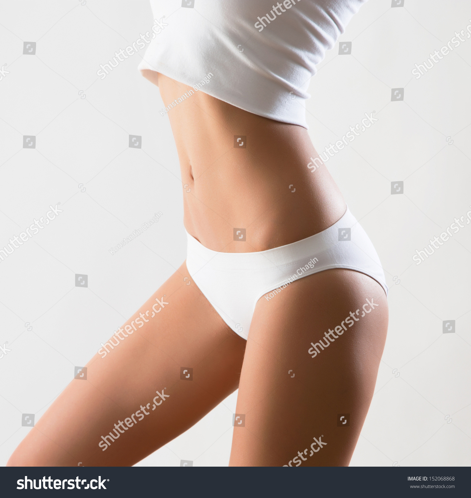 Beautiful Slim Body Woman Lingerie Stock Photo 15206