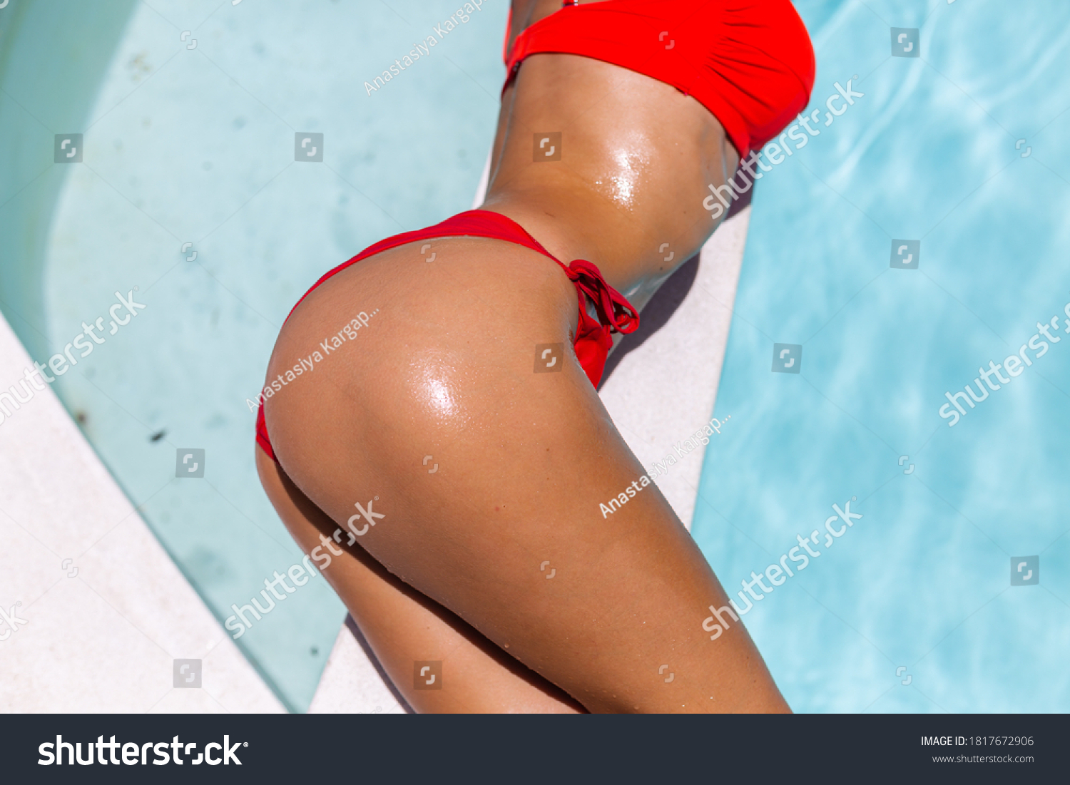 Oiled Bikini Images Stock Photos Vectors Shutterstock