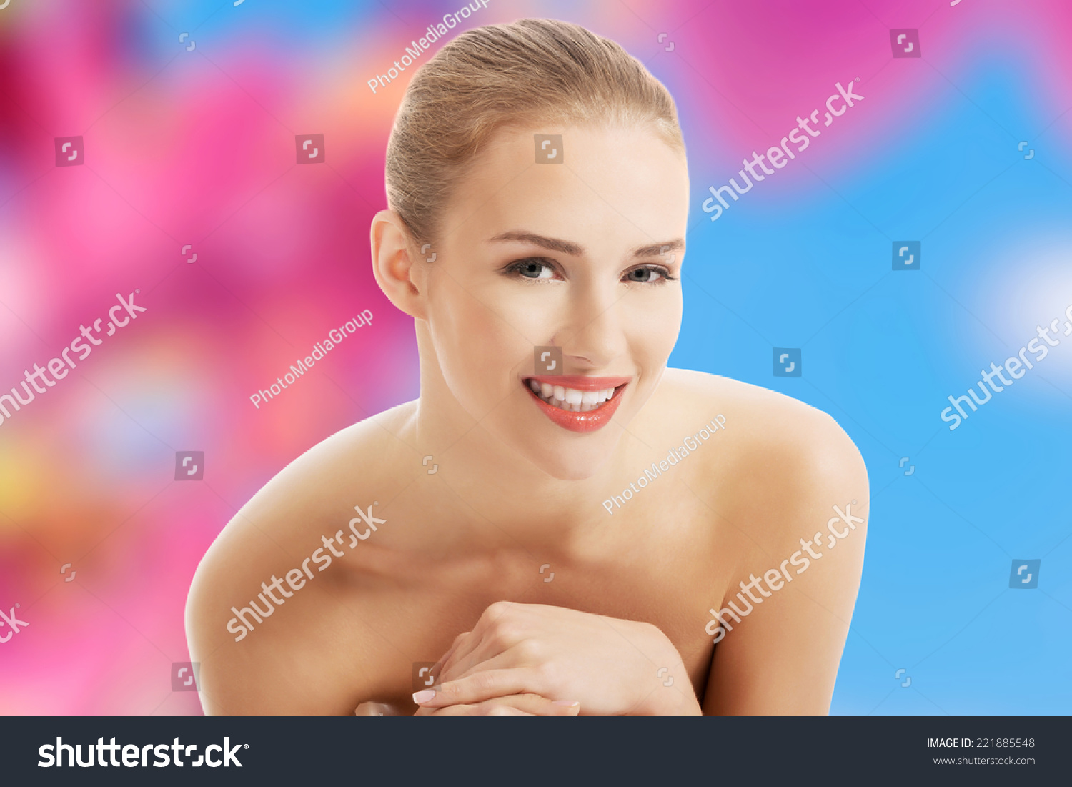 Beautiful Topless Woman Fresh Clean Skin Stock Photo Shutterstock